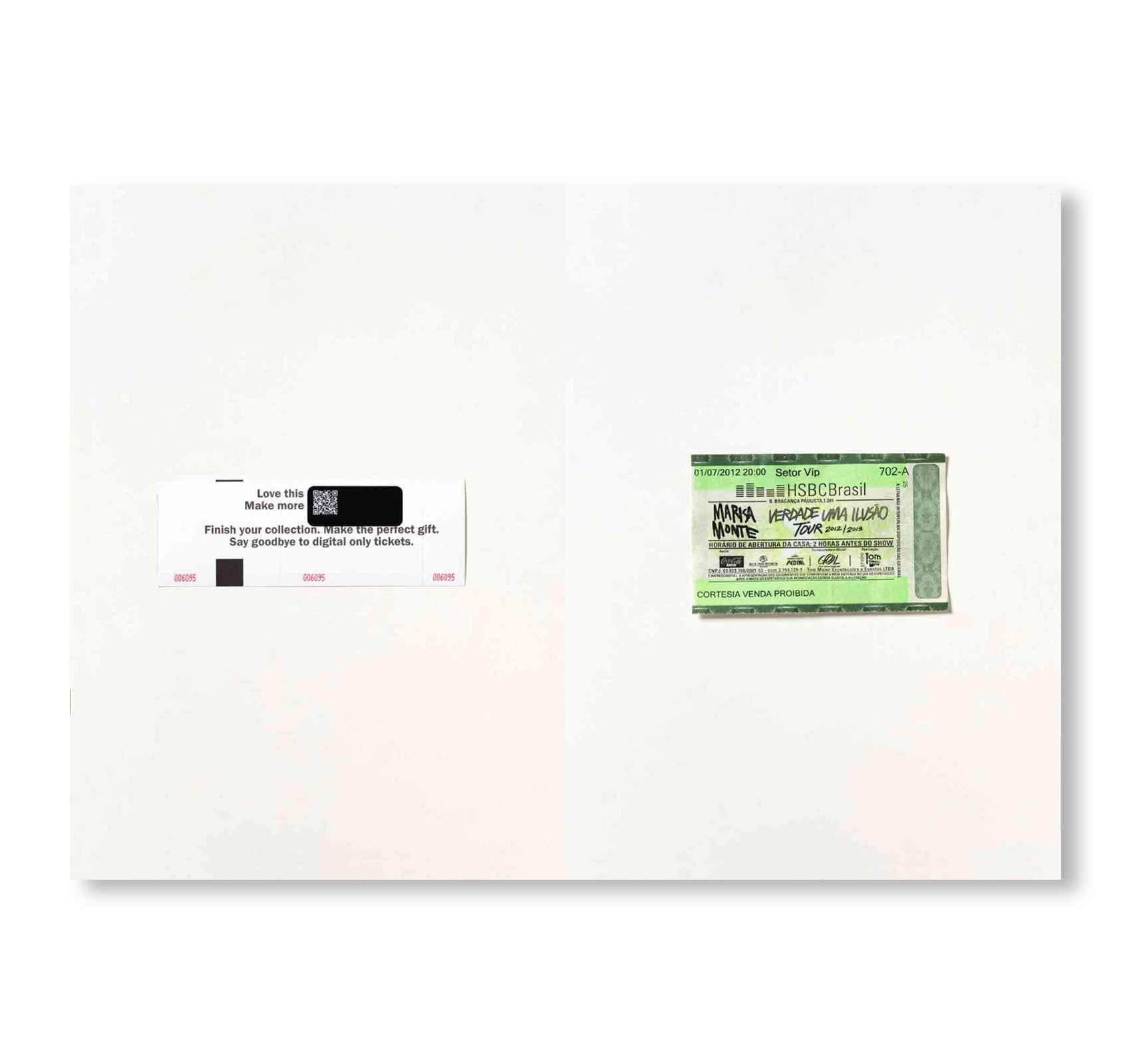 TICKETS TO THE CORE by Jac Leirner