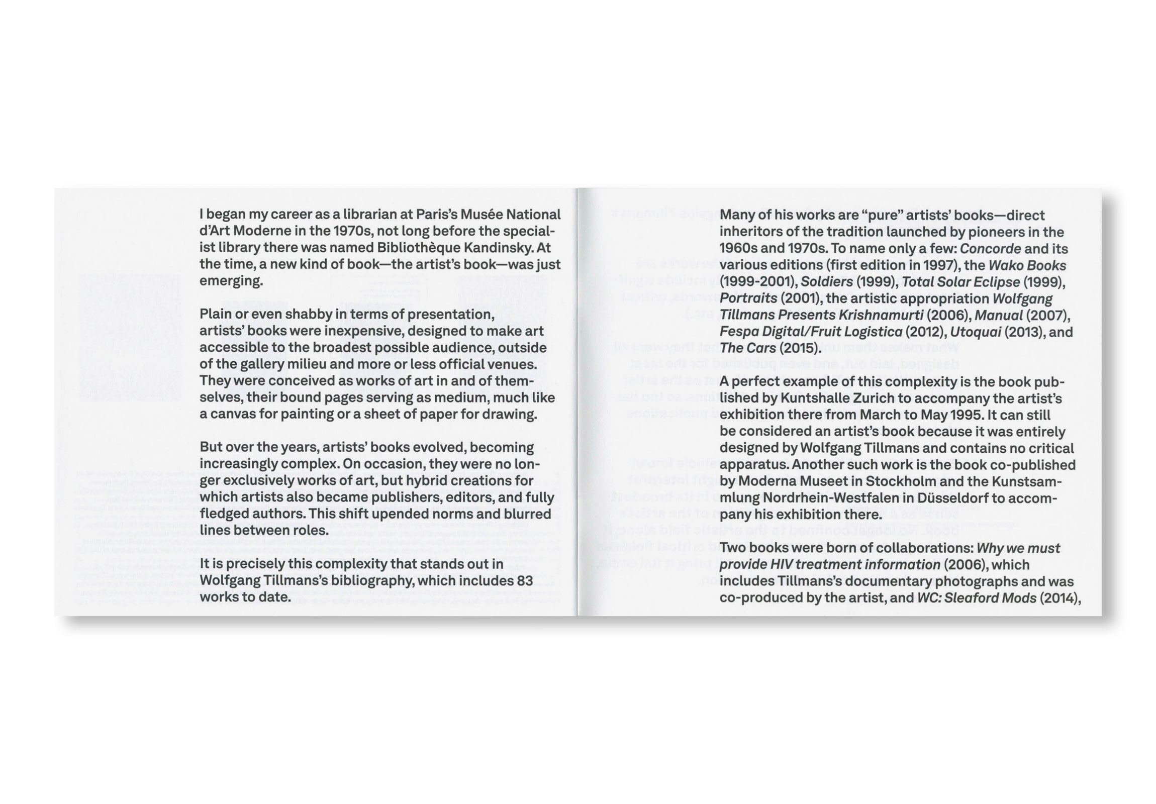 INVENTORY WOLFGANG TILLMANS BOOKS 1995–2025 by Wolfgang Tillmans