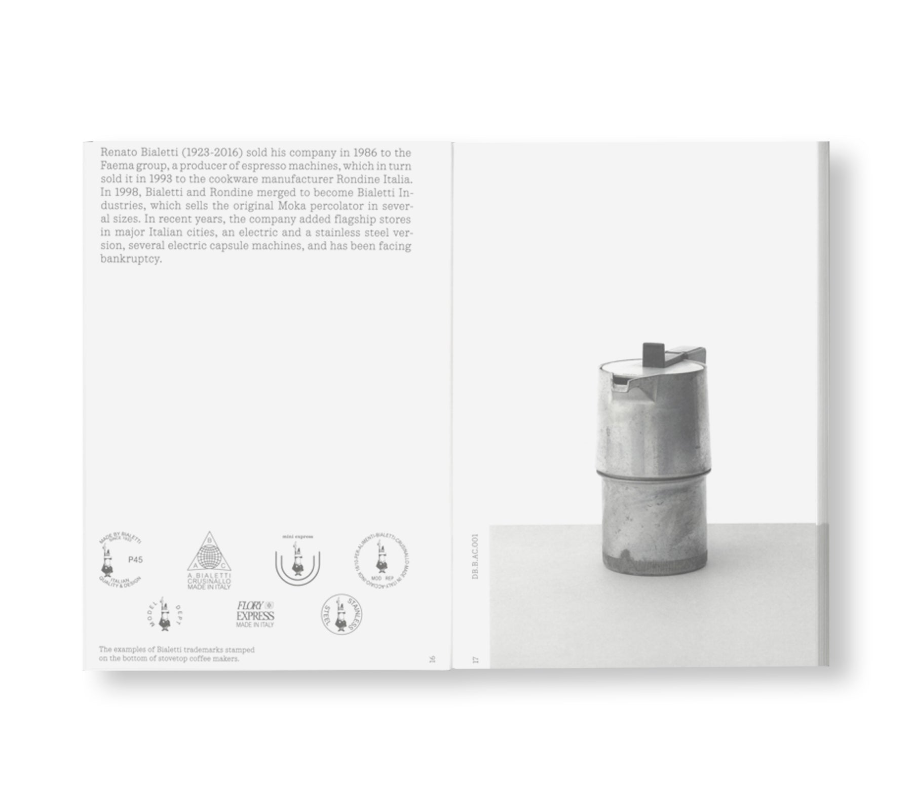 BIALETTI: A CATALOGUE by David Bergé