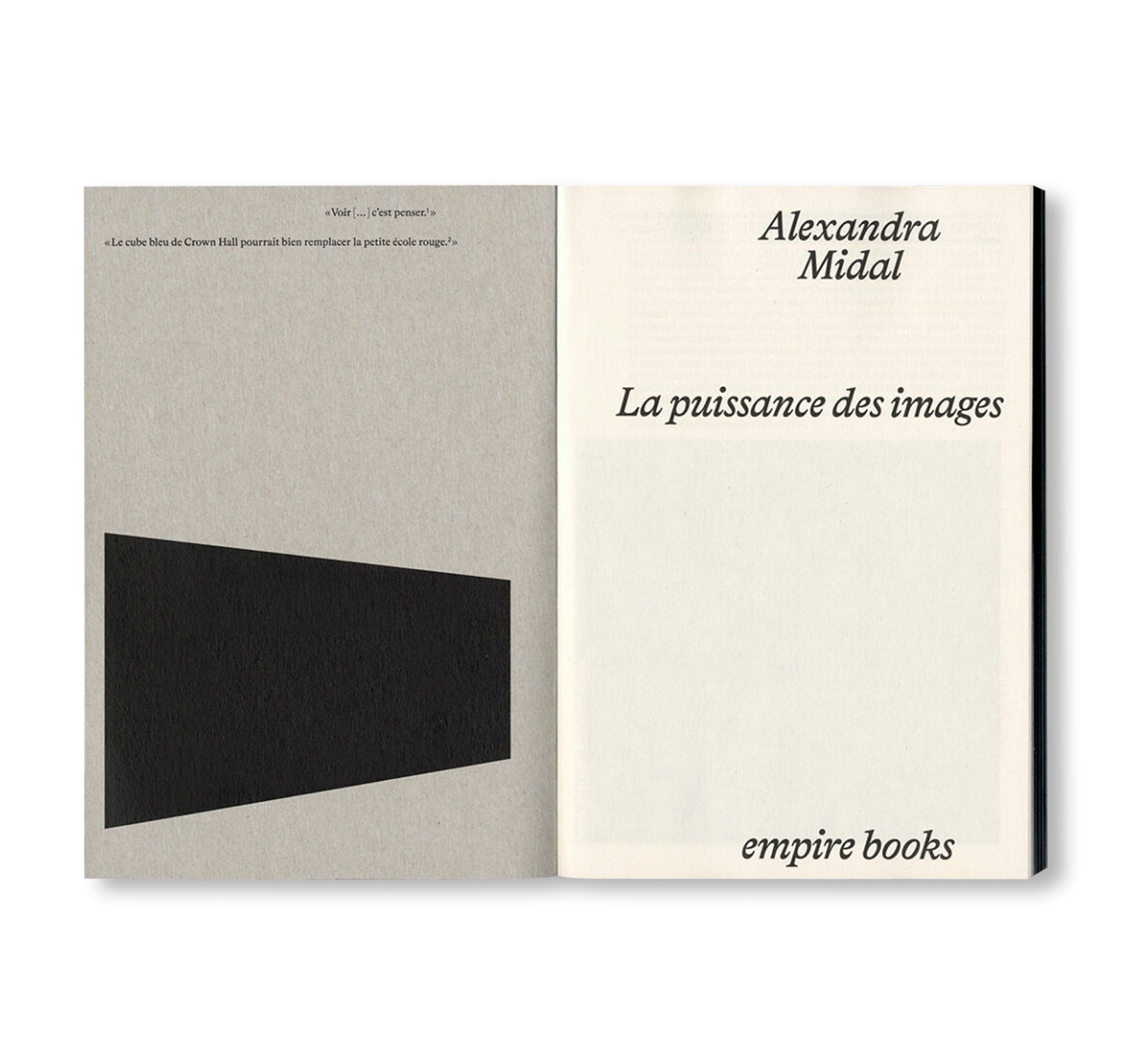 LA PUISSANCE DES IMAGES by Alexandra Midal