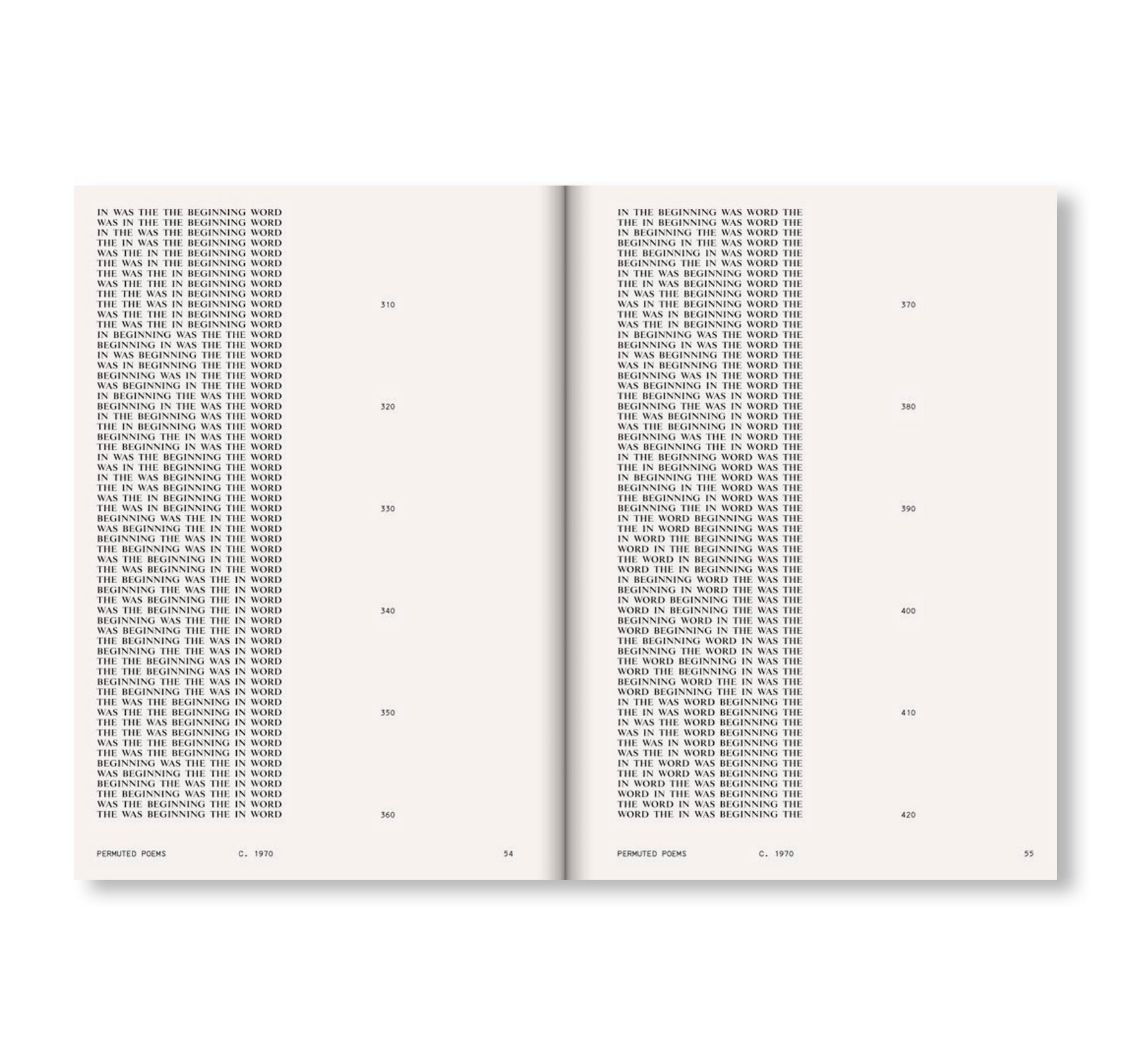 PERMUTATIONS by Brion Gysin