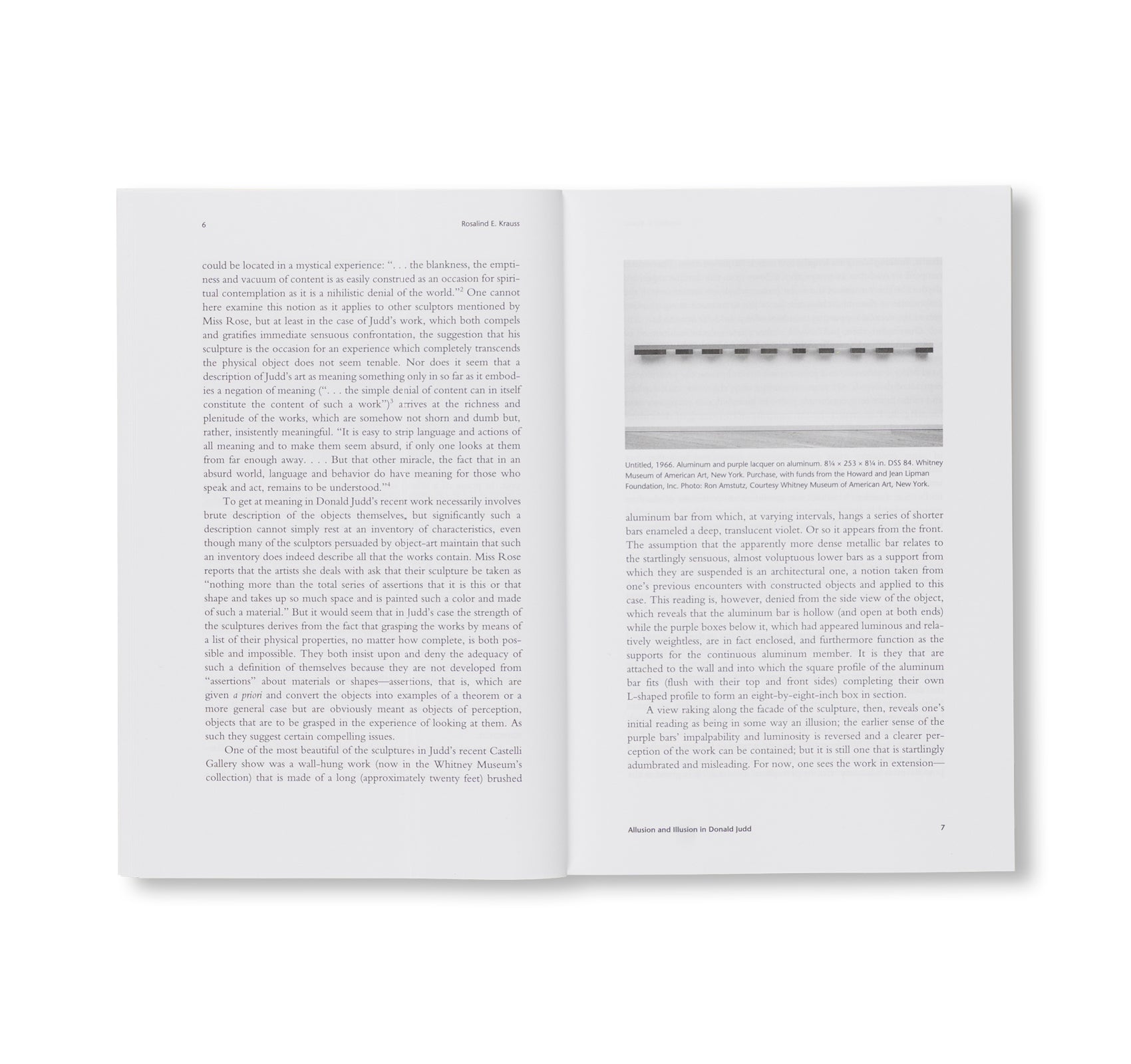 OCTOBER FILES: 26  DONALD JUDD