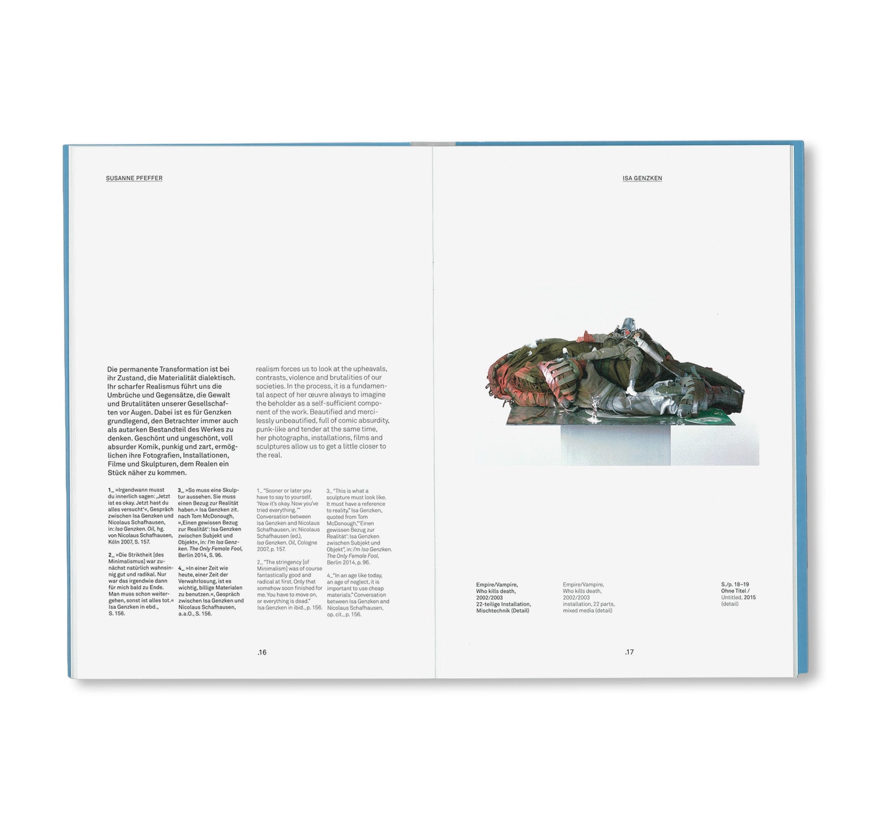 ISA GENZKEN: KAISERRINGTRÄGER DER STADT GOSLAR 2017 by Isa Genzken