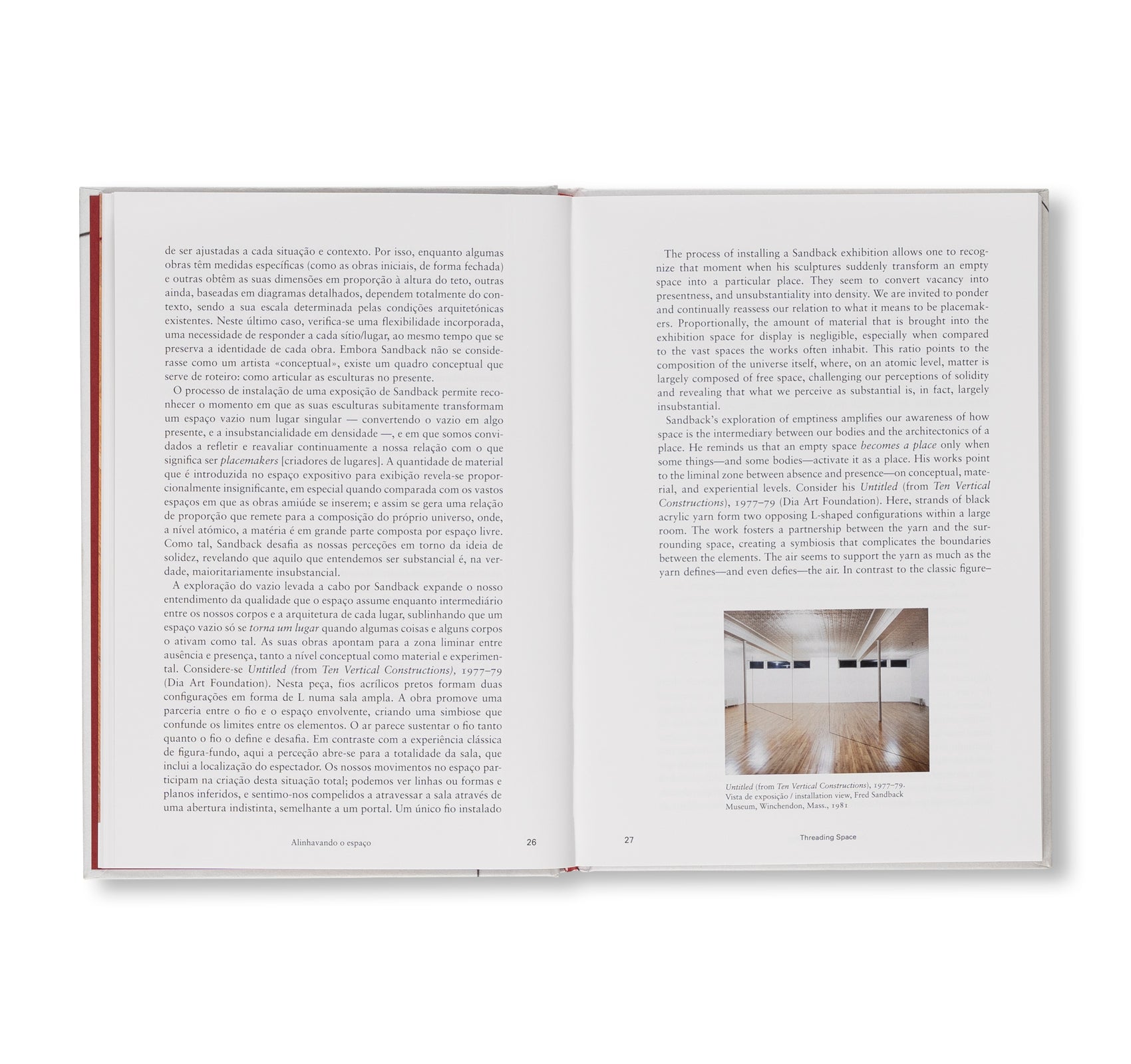 THREADING SPACE by Fred Sandback