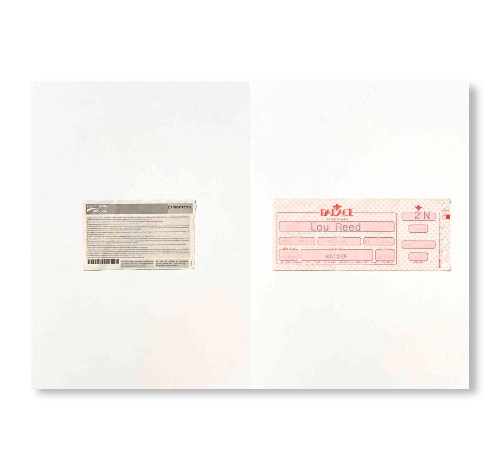 TICKETS TO THE CORE by Jac Leirner