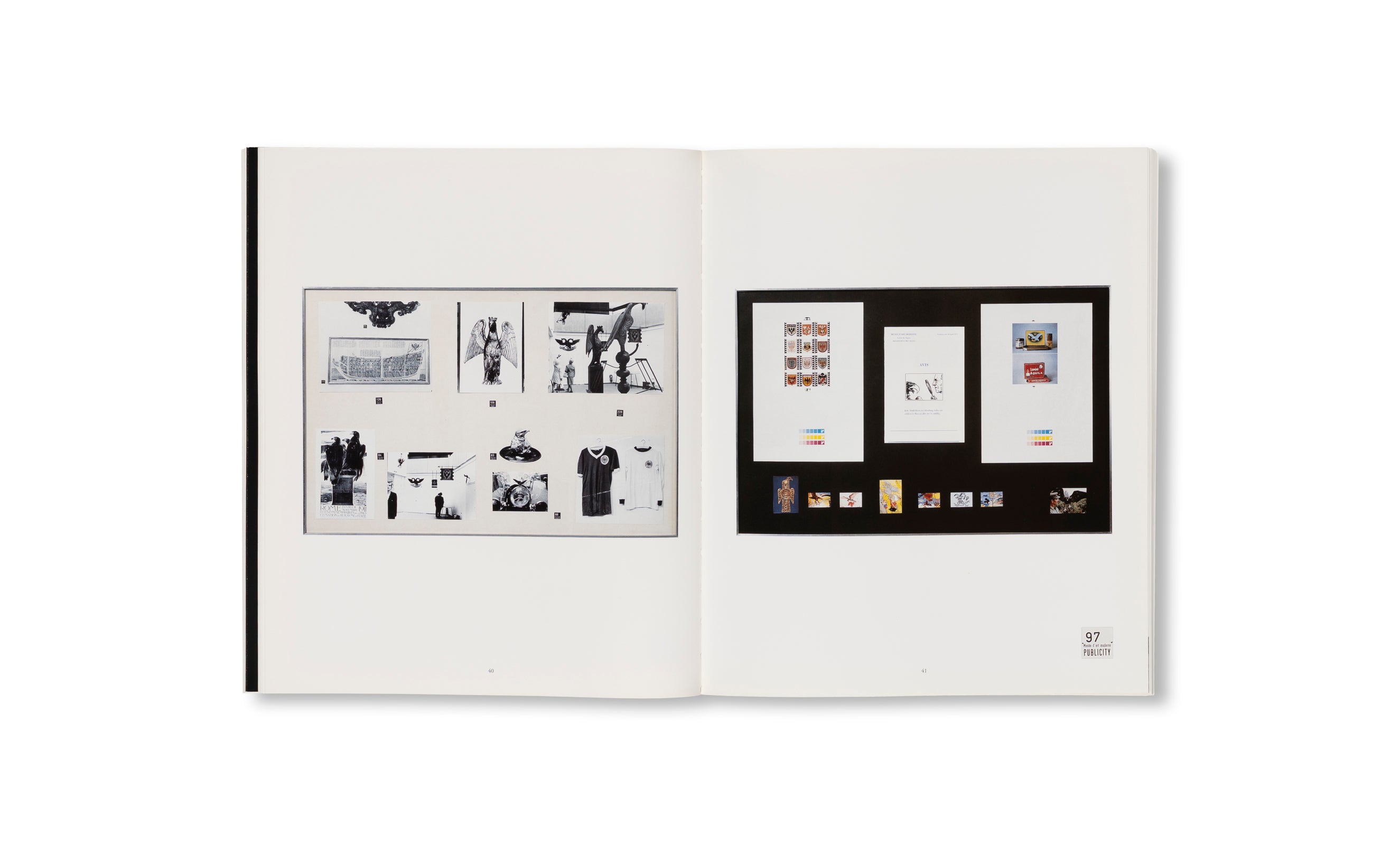 MUSÉE D'ART MODERNE, DEPARTEMENT DES AIGLES, SECTION PUBLICITE by Marcel Broodthaers