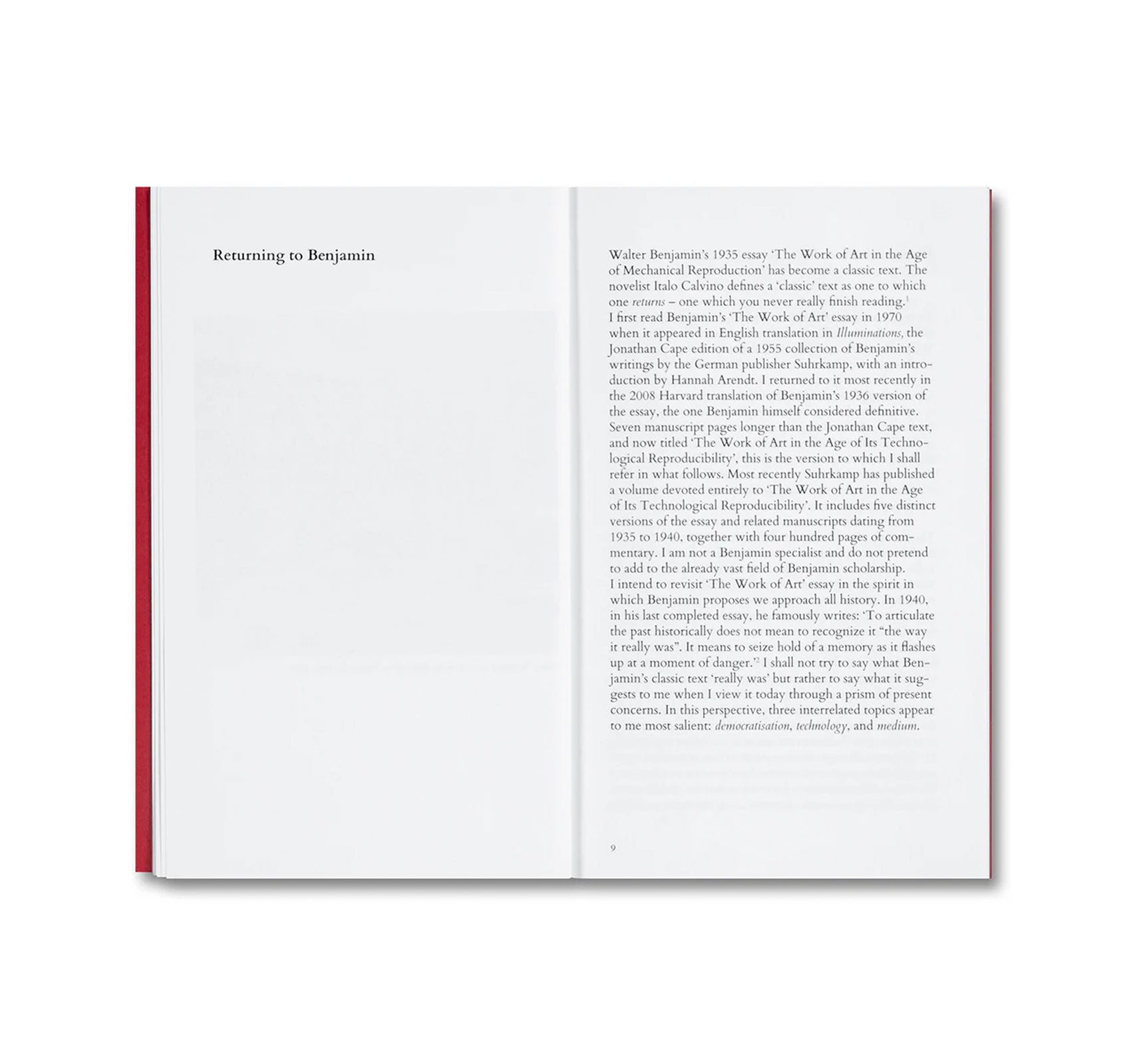 RETURNING TO BENJAMIN: ART IN THE AGE OF AI by Victor Burgin