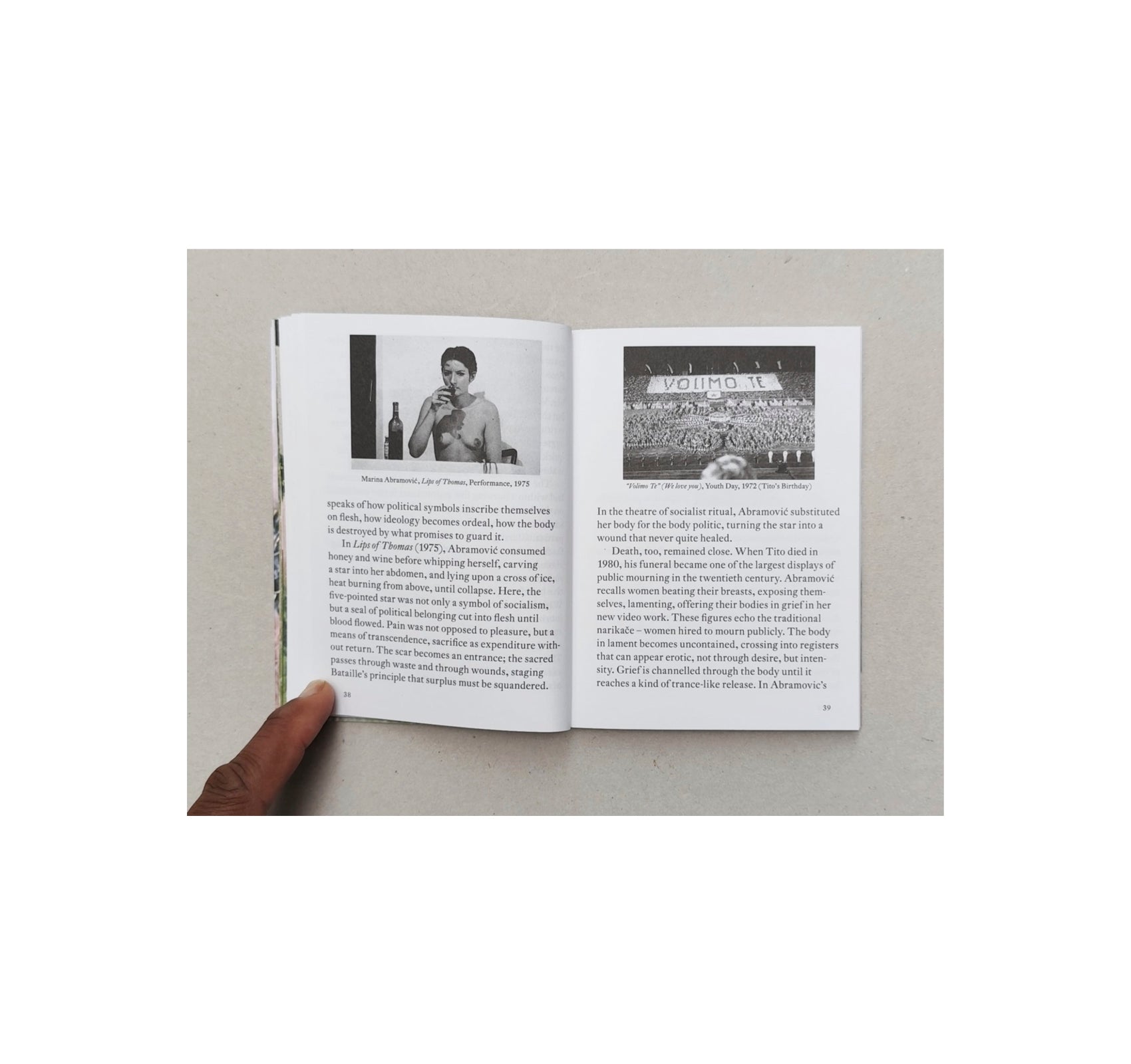 ON THE EROTIC by Marina Abramović