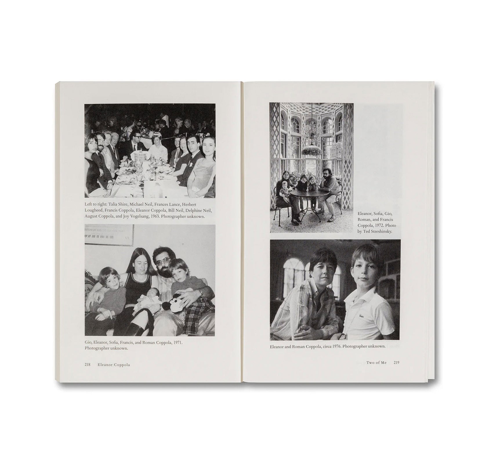 TWO OF ME: NOTES OF LIVING AND LEAVING by Eleanor Coppola