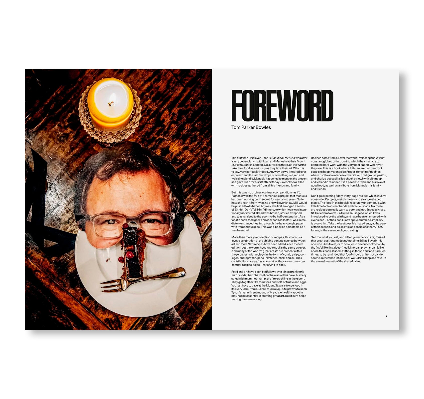 A COOKBOOK FOR IWAN: FROM STUDIO TO STOVE