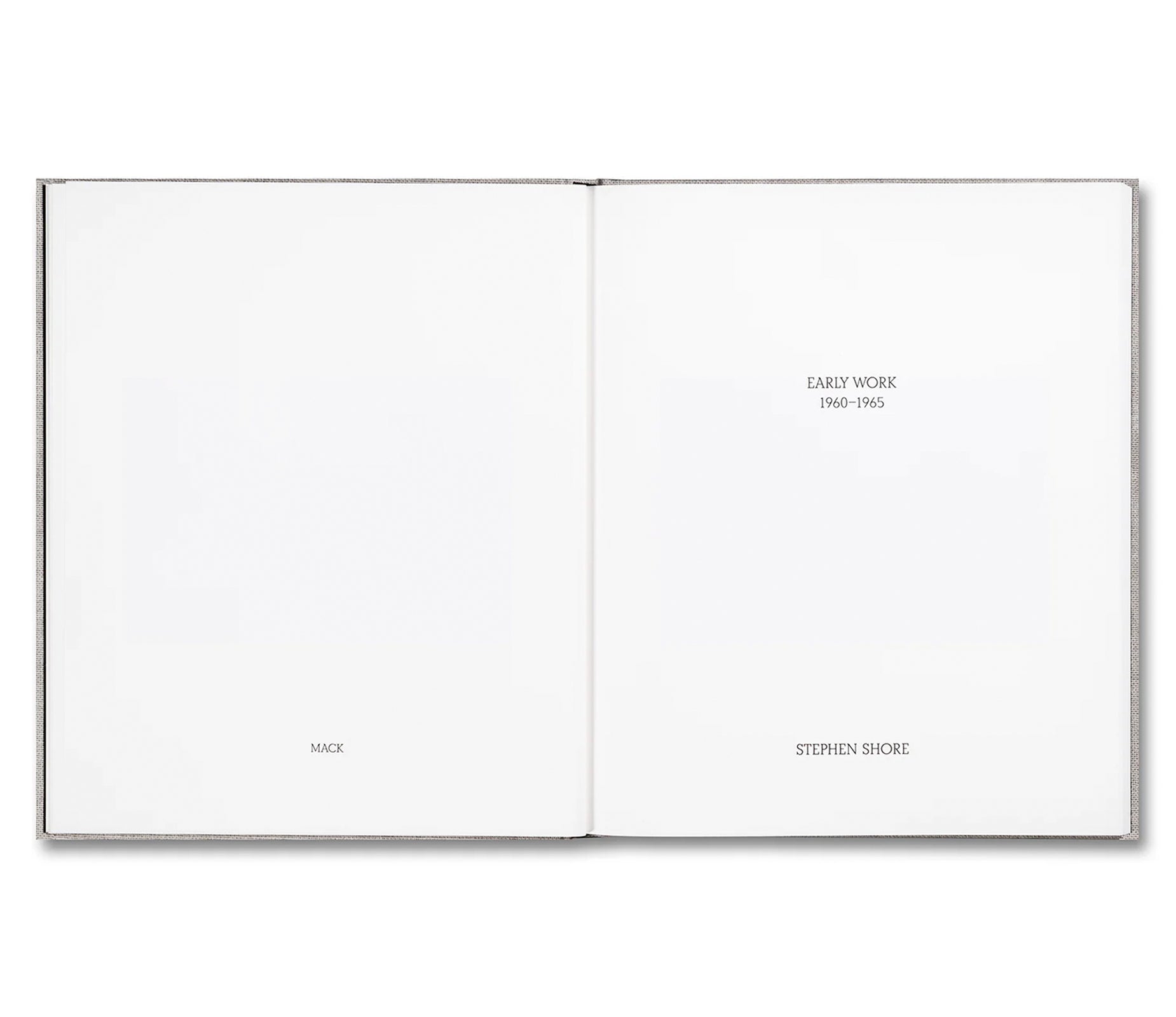 EARLY WORK by Stephen Shore