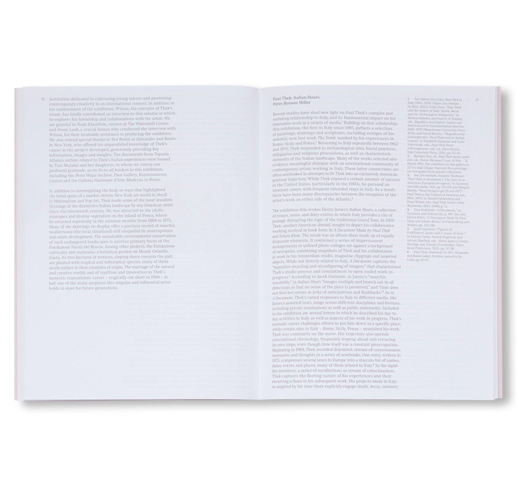 ITALIAN HOURS by Paul Thek