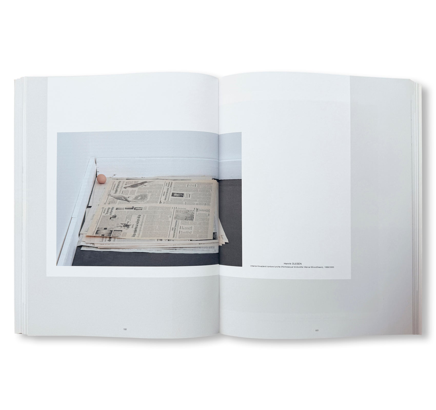 MARCEL BROODTHAERS: TODAY: OF REAL PRESENCE by Marcel Broodthaers