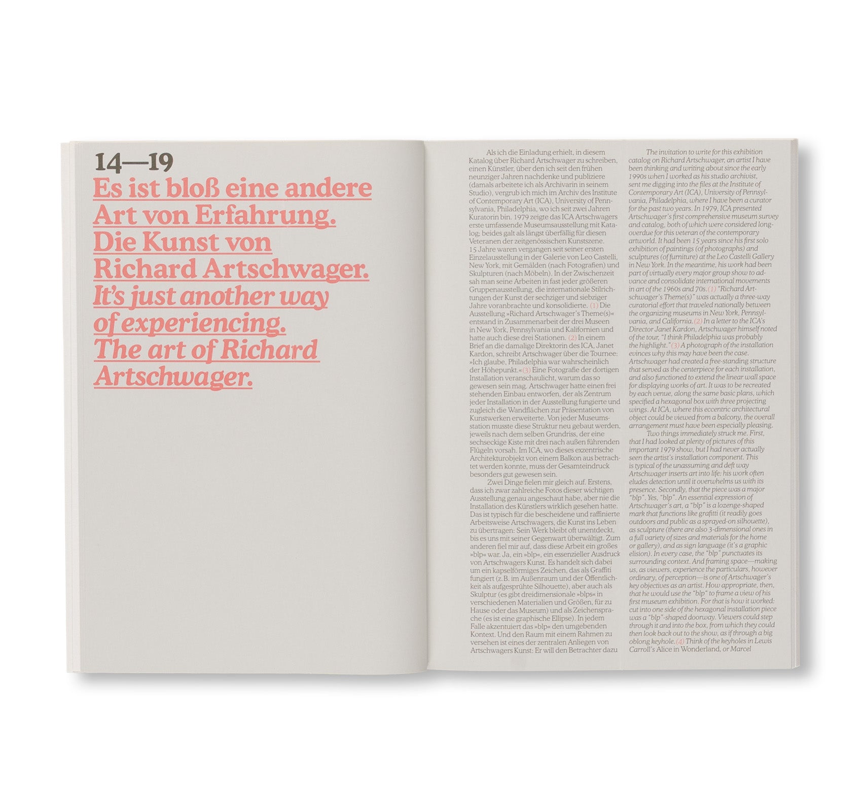 UP AND DOWN / BACK AND FORTH by Richard Artschwager