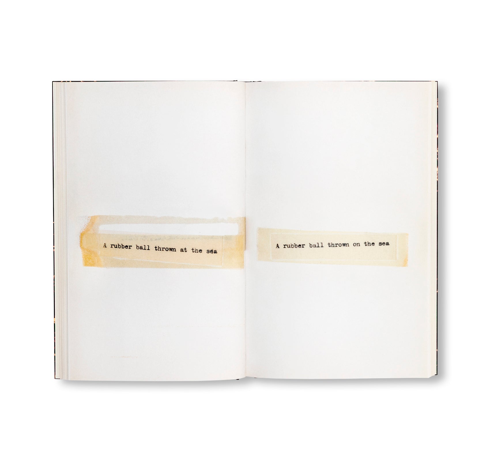 TERMINAL BOUNDARIES AND A NATURAL WATER COURSE DIVERTED REDUCED OR DISPLACED by Lawrence Weiner