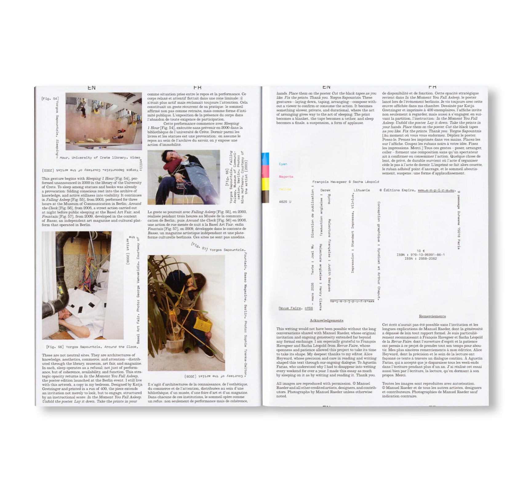 REVUE FAIRE – TO LOOK AT THINGS #56: READING UNTIL I SLEEP: MANUEL RAEDER