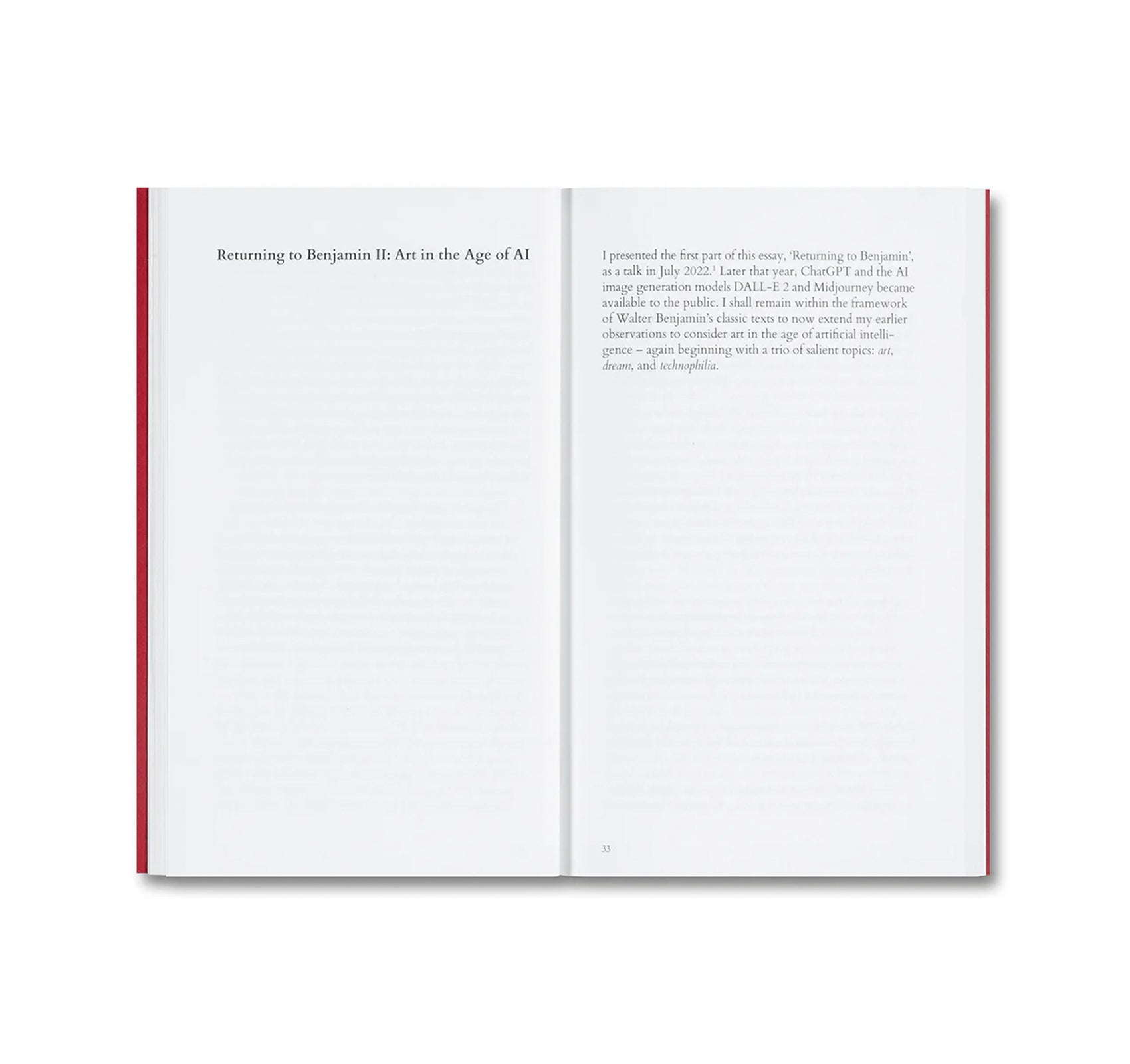 RETURNING TO BENJAMIN: ART IN THE AGE OF AI by Victor Burgin