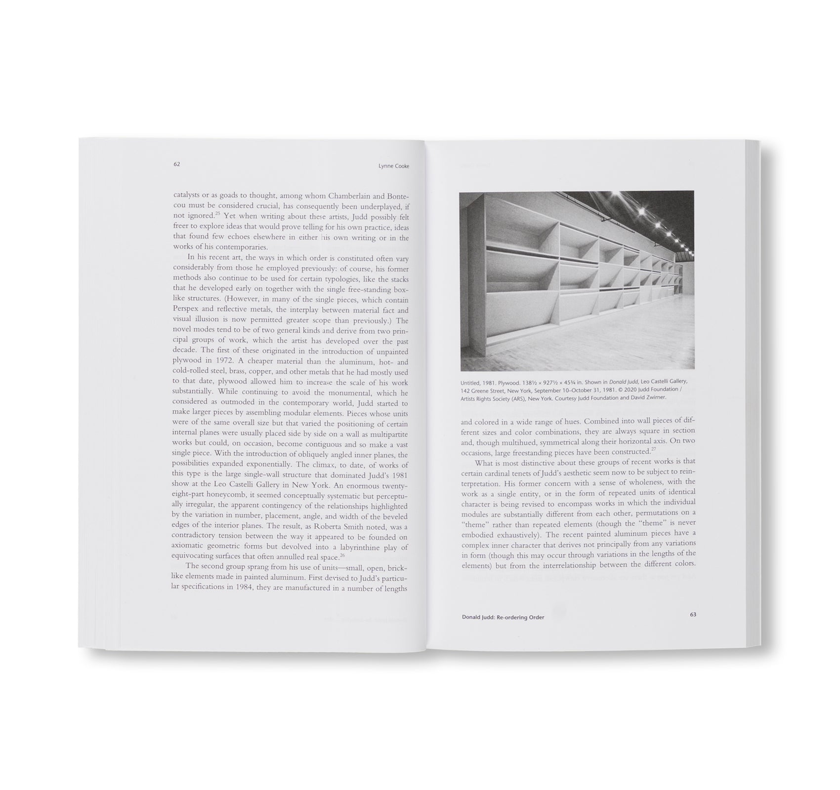 OCTOBER FILES: 26  DONALD JUDD