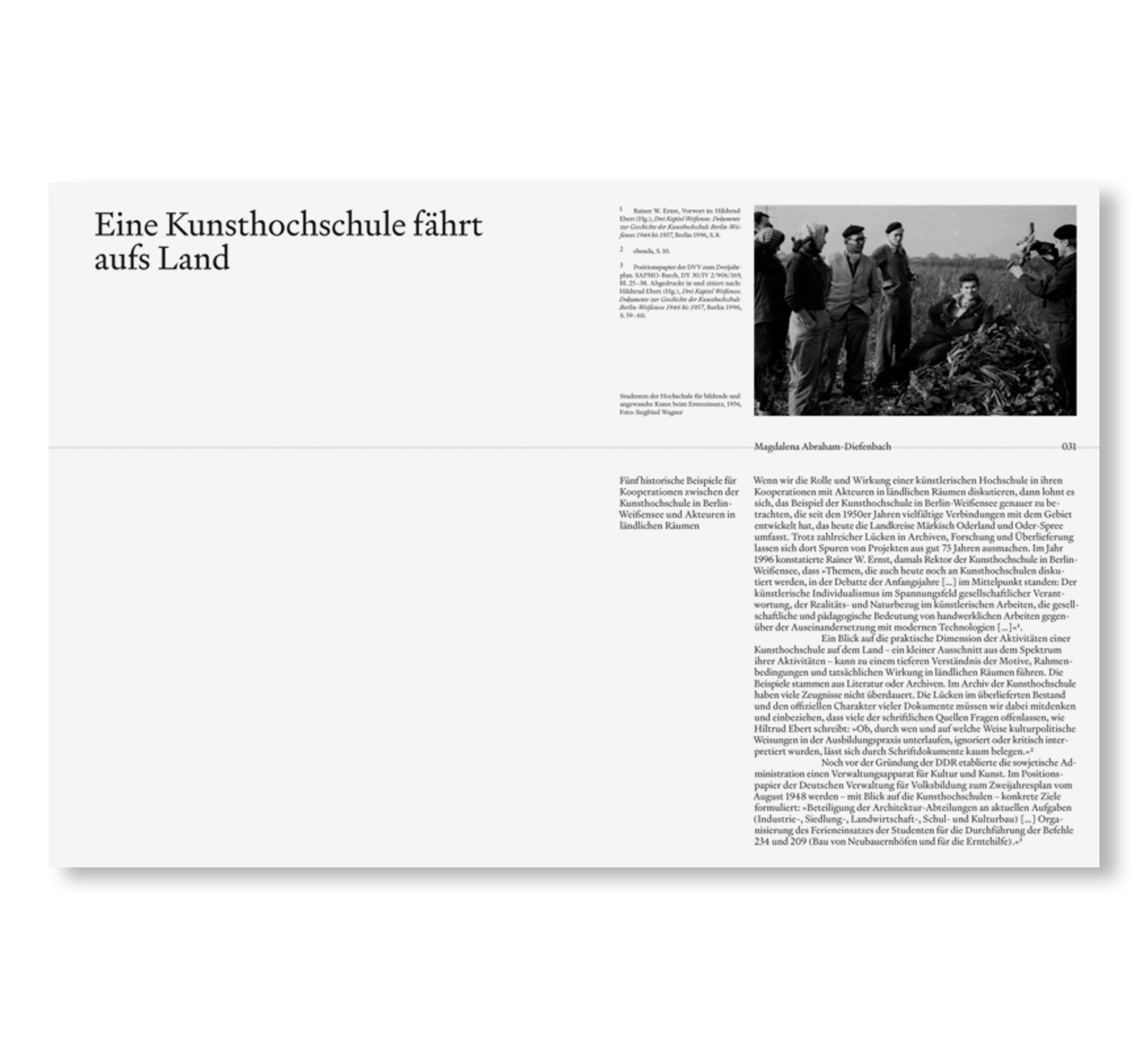 ERNTE - KÜNSTLERISCHE HOCHSCHULEN UND IHRE ARBEIT IN LÄNDLICHEN RÄUMEN [GERMAN EDITION]