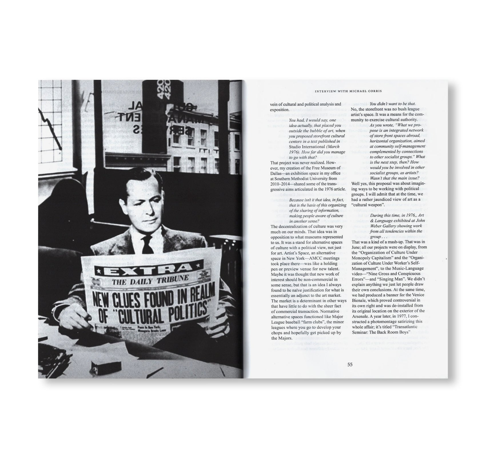 IN THE BELLY OF THE BEAST – ART & LANGUAGE NEW YORK PROJECT 1972-1978 by Michael Corris
