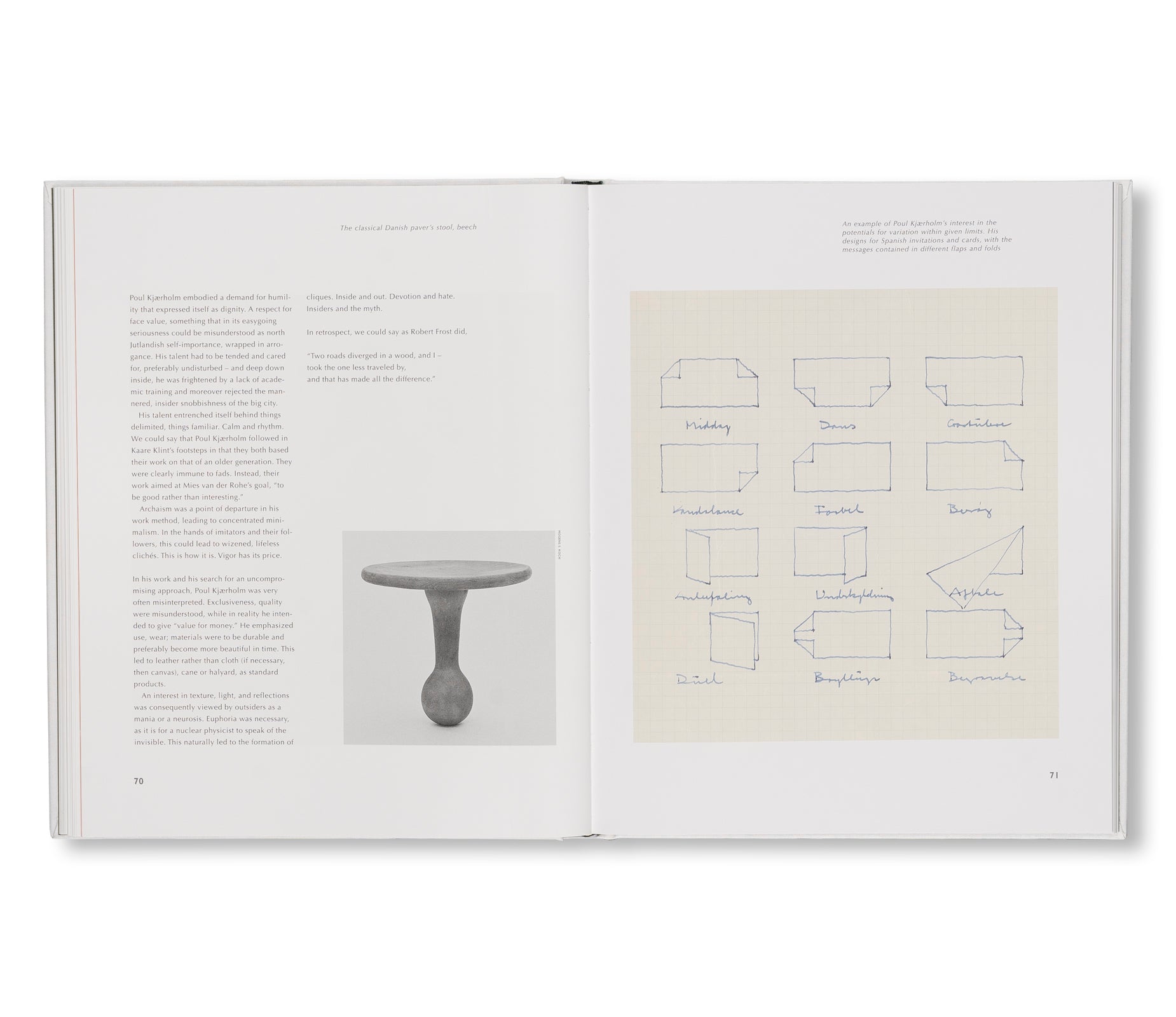 POUL KJAERHOLM by Poul Kjaerholm (THE DANISH ARCHITECTURAL PRESS)
