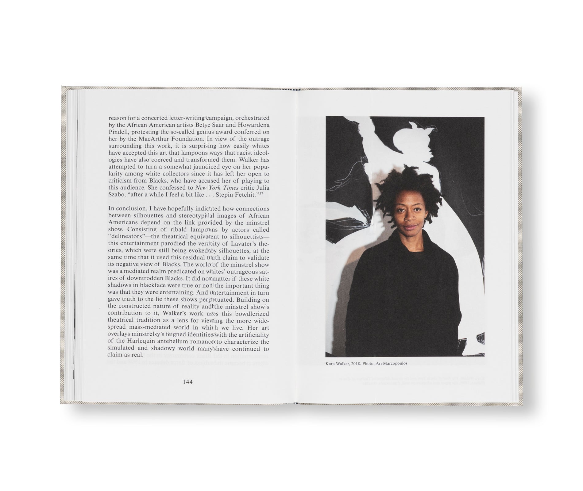 WHITE SHADOWS IN BLACKFACE by Kara Walker, Robert Hobbs