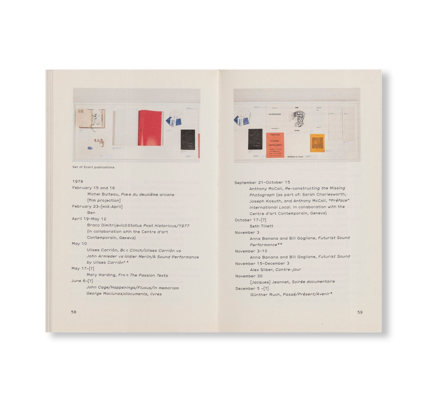 ECART 1969-1980 by John Armleder