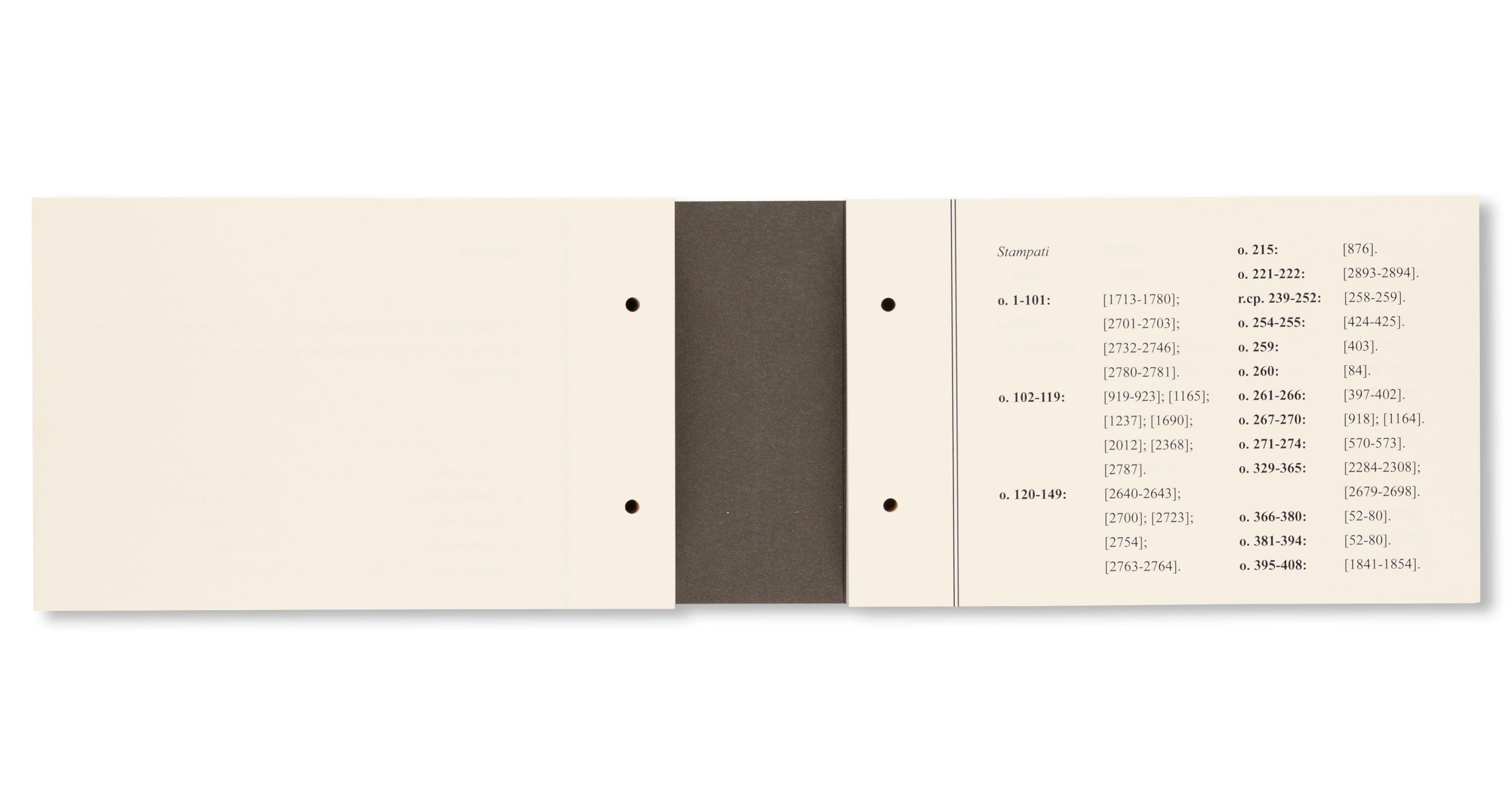 A CATALOGUE OF PUNCH SYMBOLS by Giuseppe Pagani