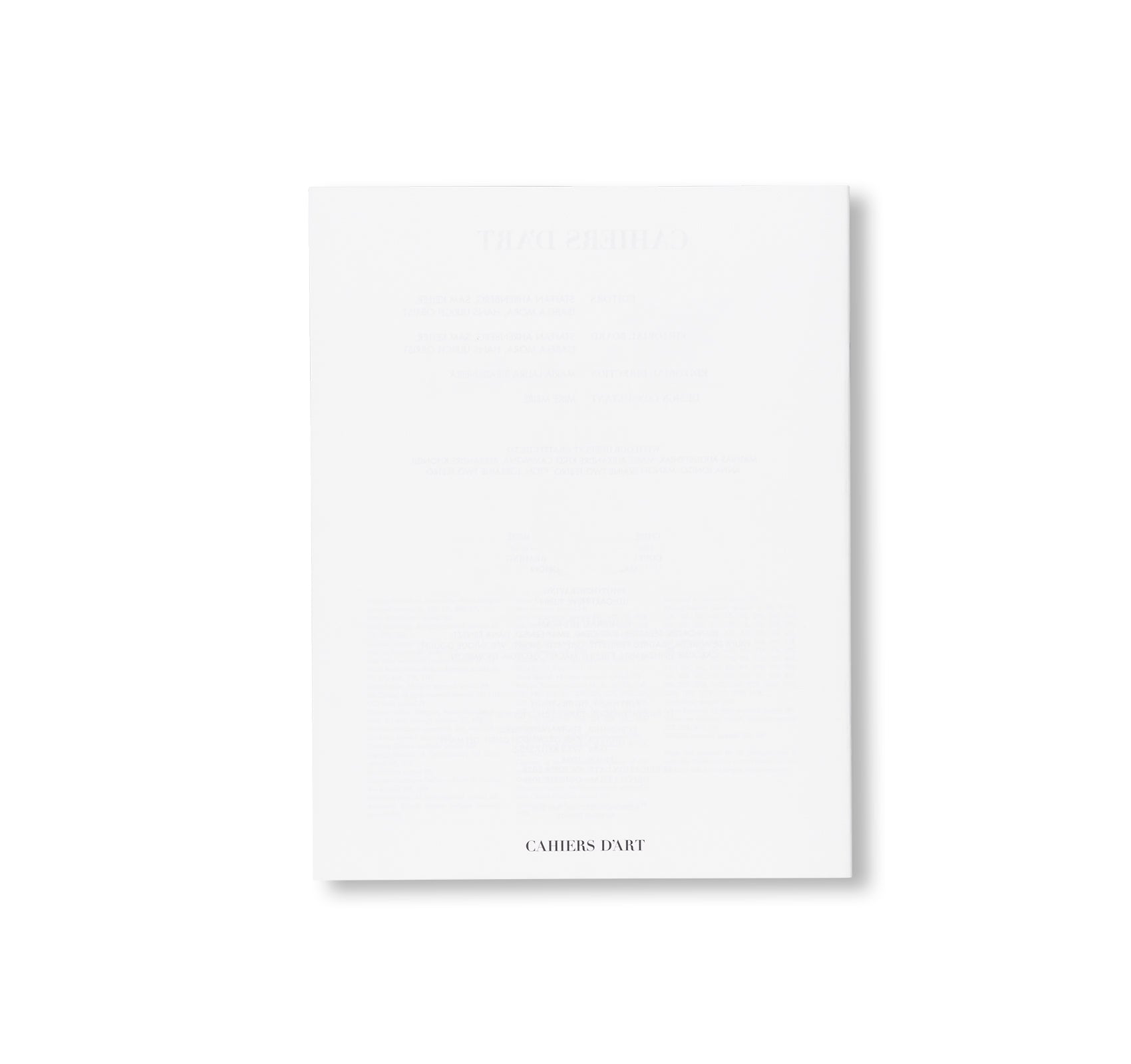 REVUE CAHIERS D’ART, 2023, PHILIPPE PARRENO by Philippe Parreno [LIMITED EDITION]