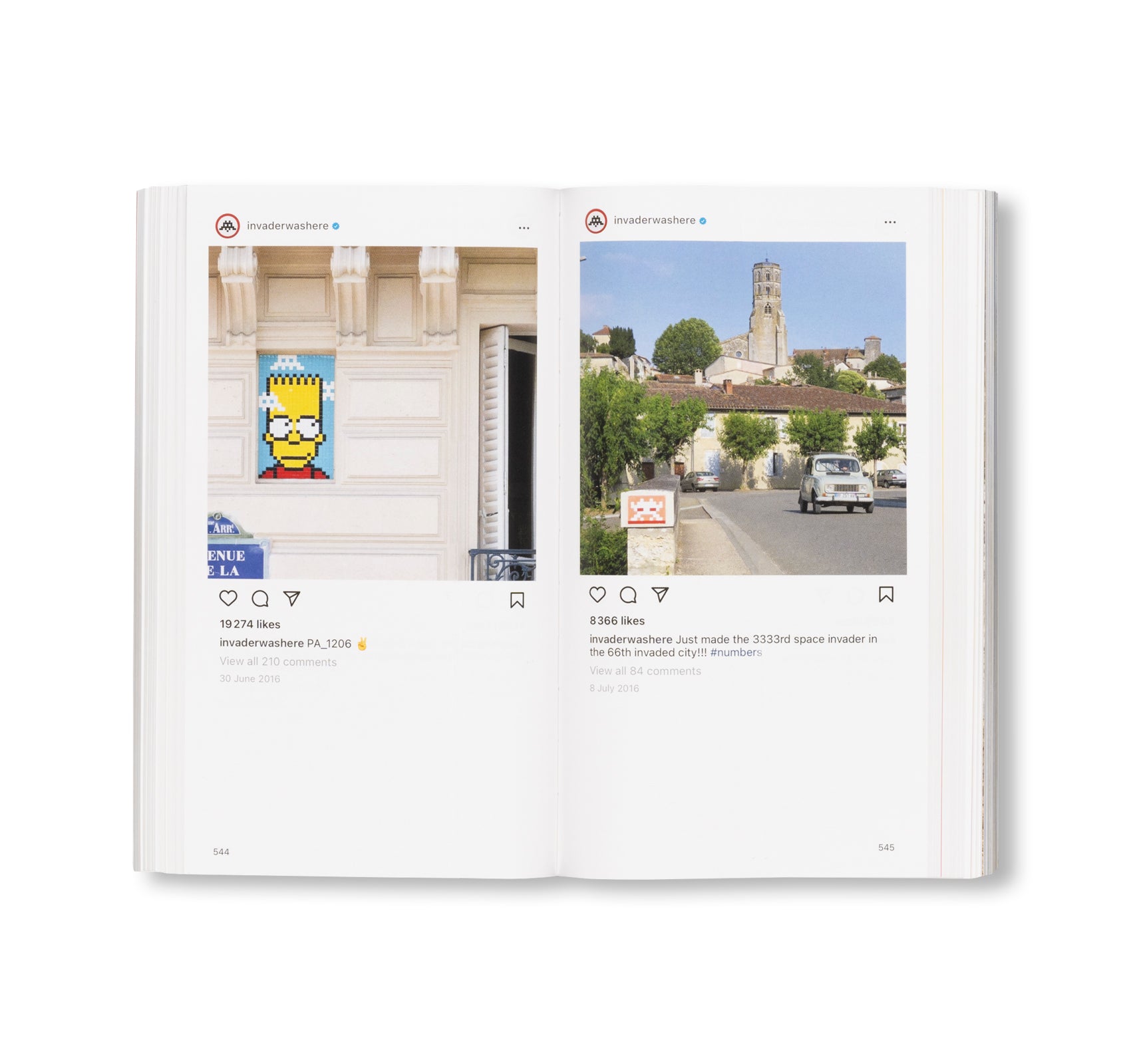 @INVADERWASHERE: TEN YEARS ON INSTAGRAM by Invader