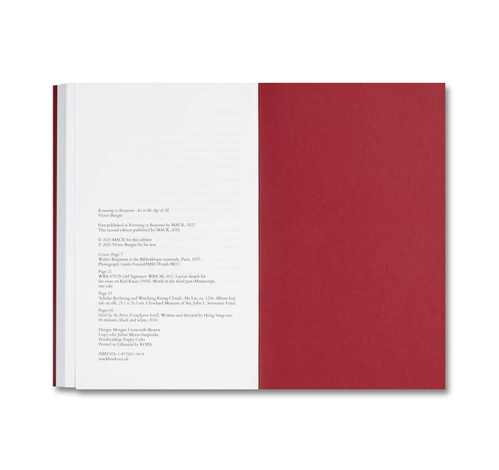 RETURNING TO BENJAMIN: ART IN THE AGE OF AI by Victor Burgin