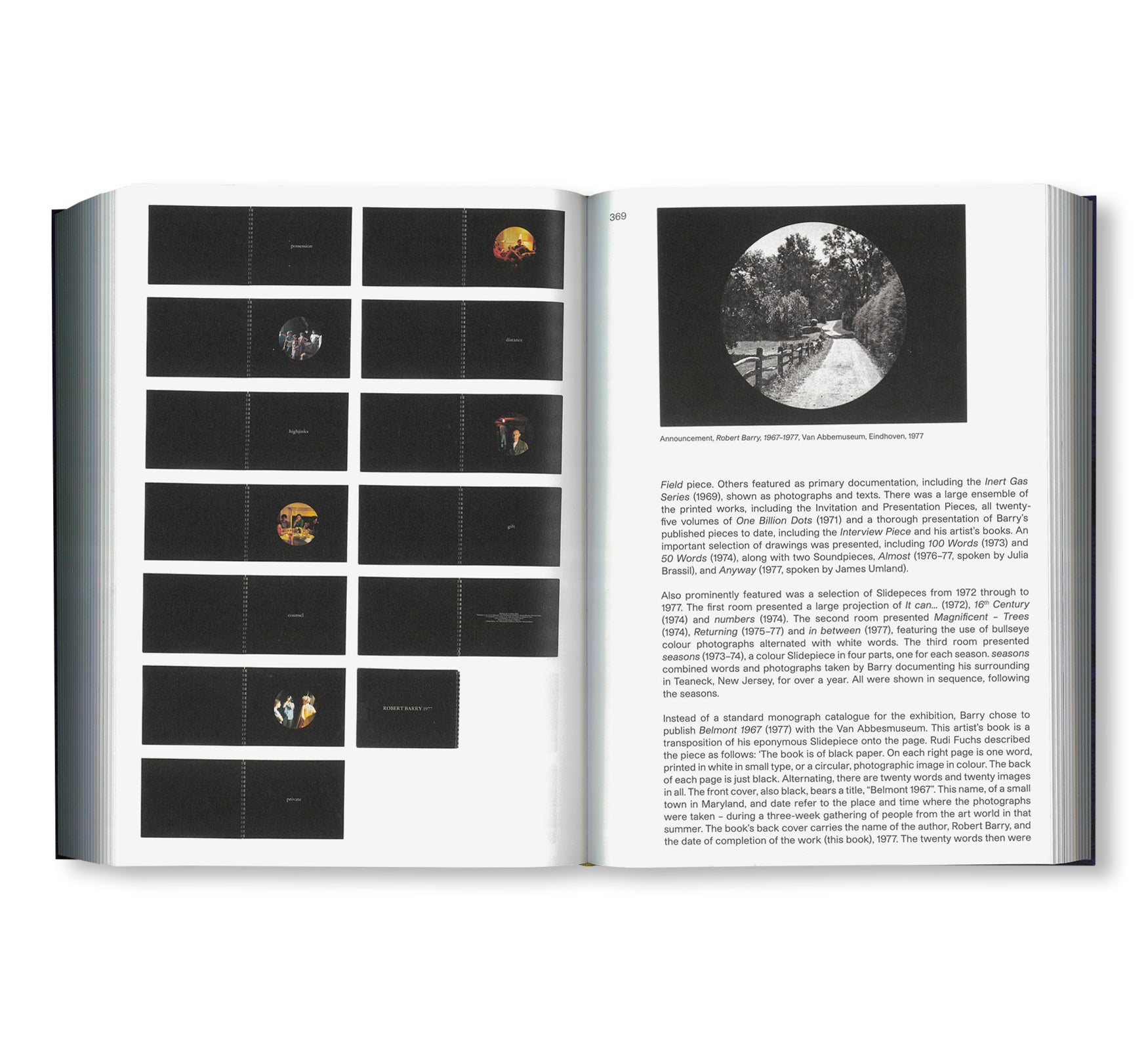 THE DEFINING OF IT… by Robert Barry