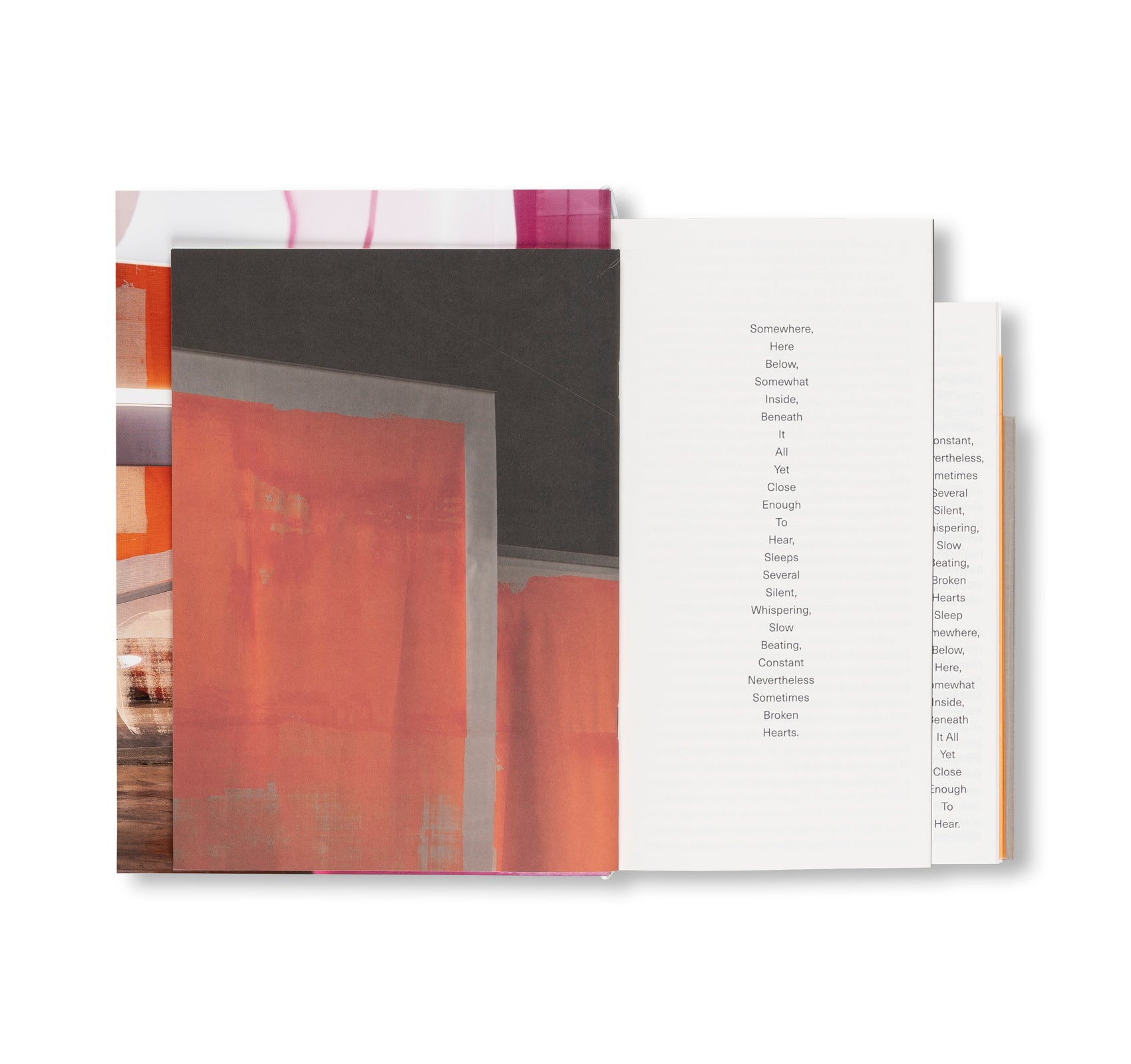 SOMEWHERE, HERE BELOW, SOMEWHAT INSIDE, BENEATH IT ALL YET CLOSE ENOUGH TO HEAR, SLEEPS SEVERAL SILENT, WHISPERING, SLOW BEATING, CONSTANT NEVERTHELESS SOMETIMES BROKEN HEARTS. by Chris Ro [FIRST EDITION / SIGNED]