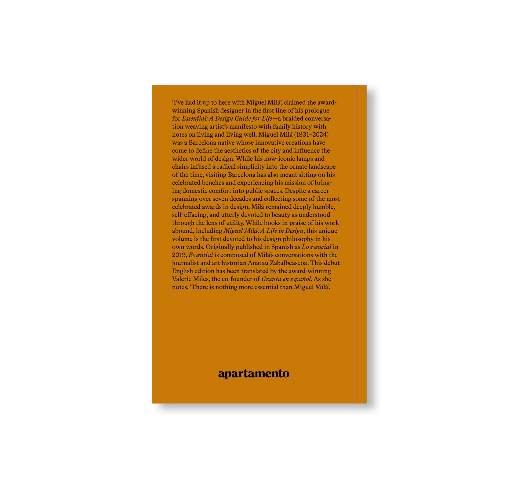 ESSENTIAL: A DESIGN GUIDE FOR LIFE by Miguel Milá