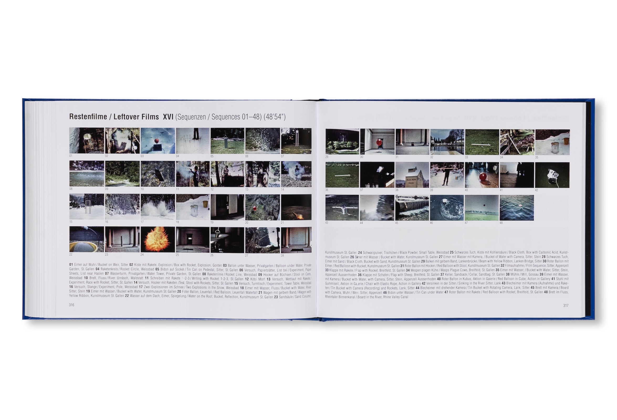SUPER-8 FILME 1975-2001. KOMMENTIERTES WERKVERZEICHNIS / ANNOTATED CATALOGUE RAISONNÉ by Roman Signer