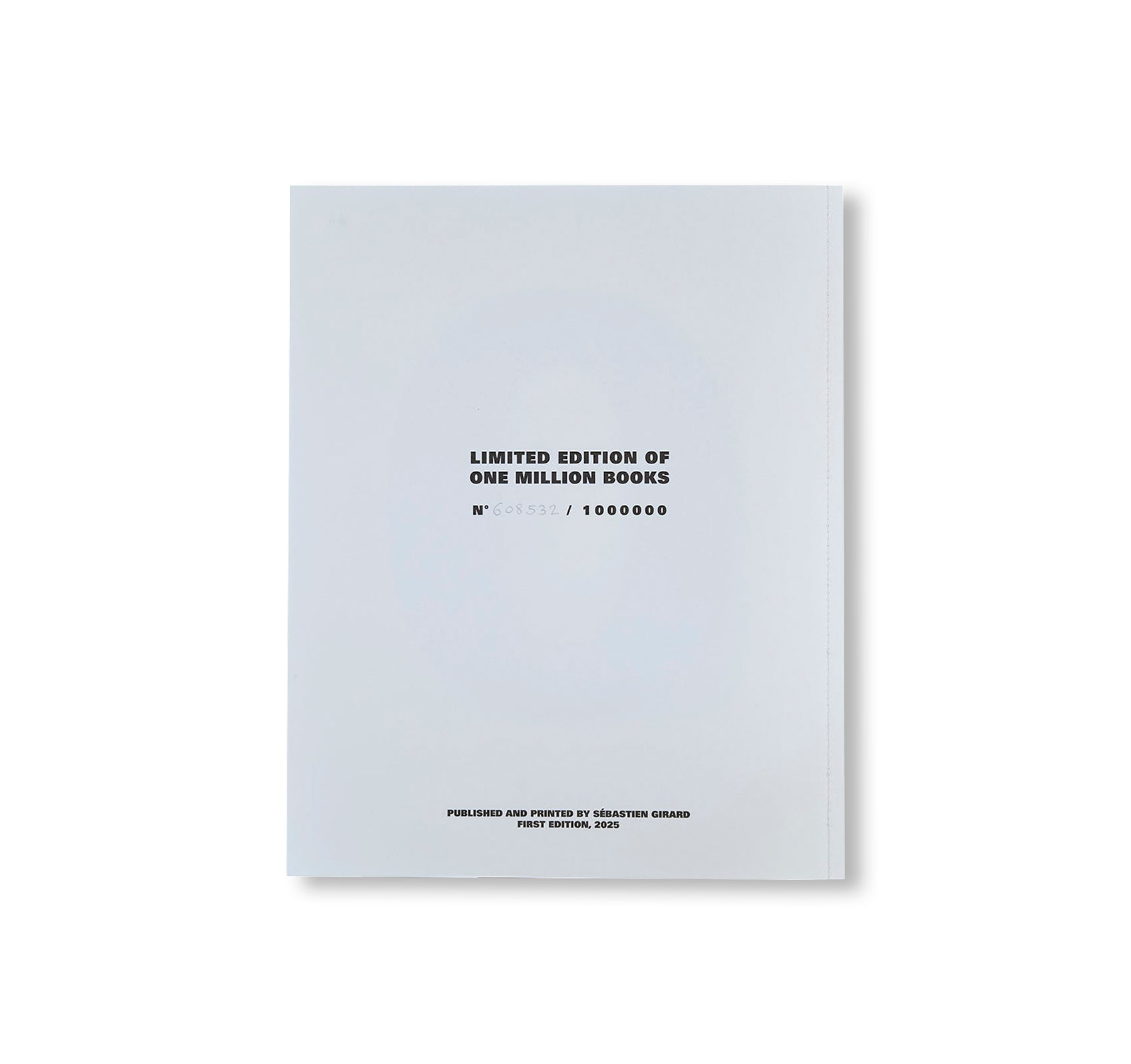 ONE MILLION BOOKS by Sébastien Girard [NUMBERED]