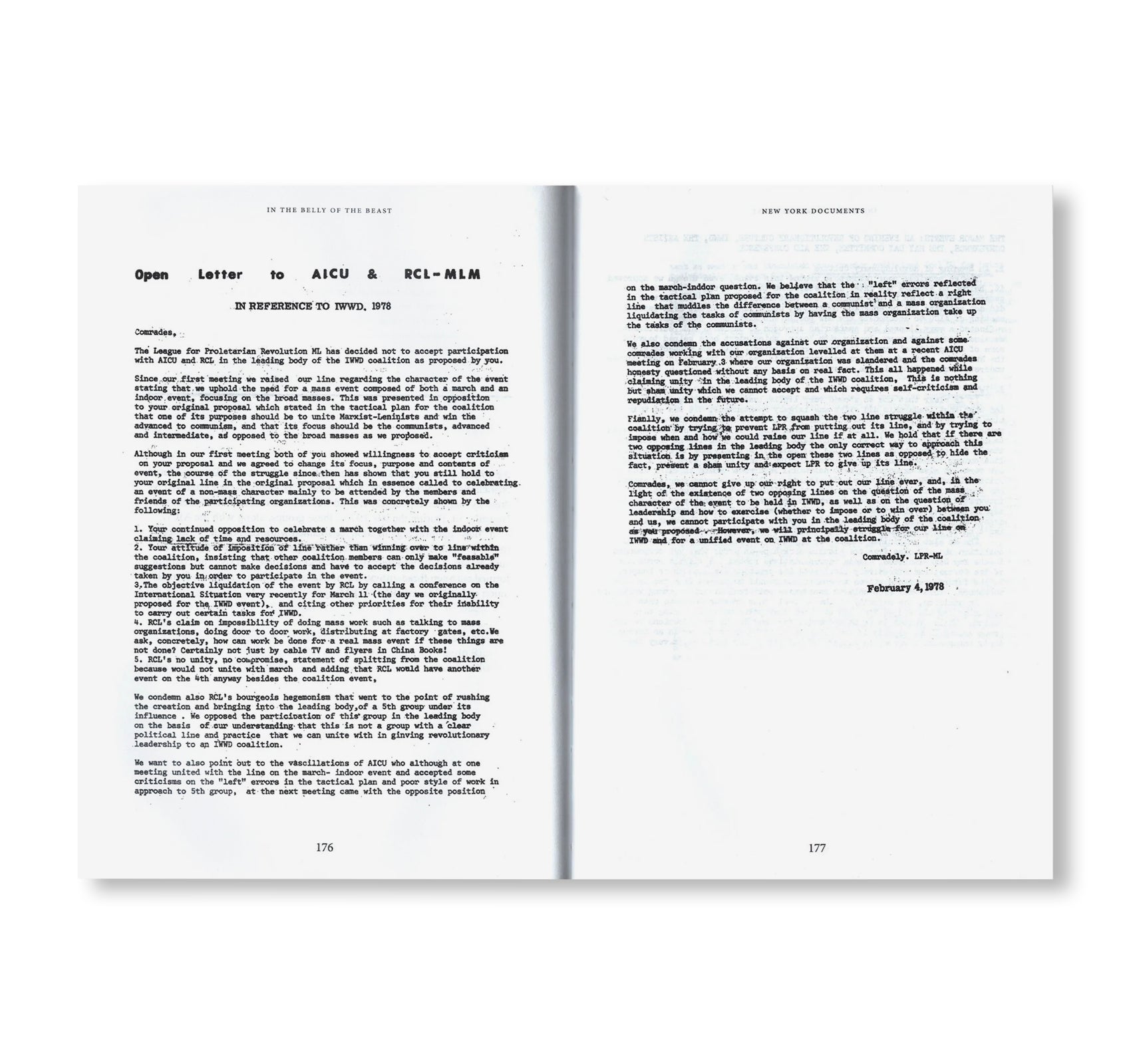 IN THE BELLY OF THE BEAST – ART & LANGUAGE NEW YORK PROJECT 1972-1978 by Michael Corris