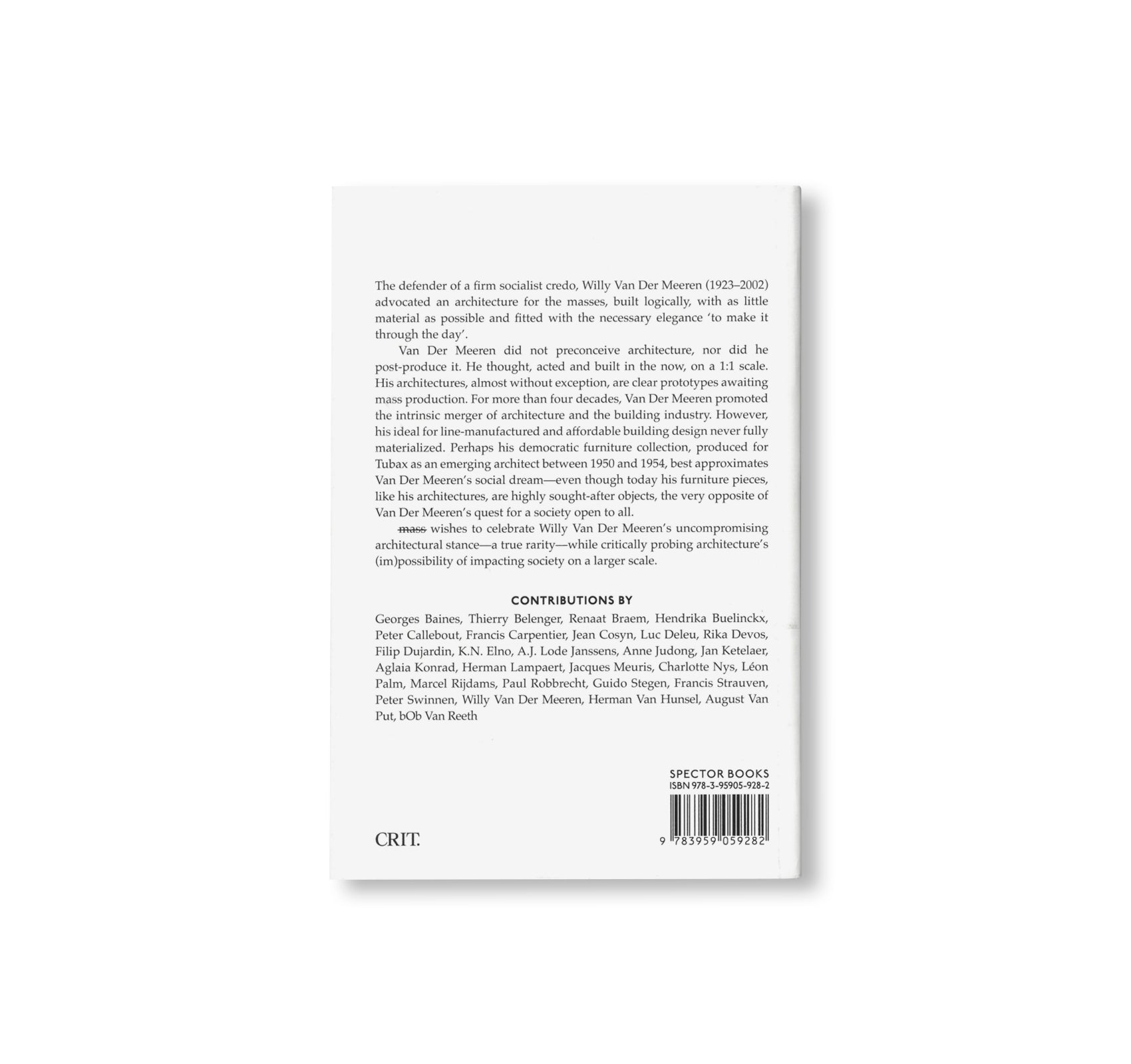 WILLY VAN DER MEEREN: MASS by Willy Van Der Meeren