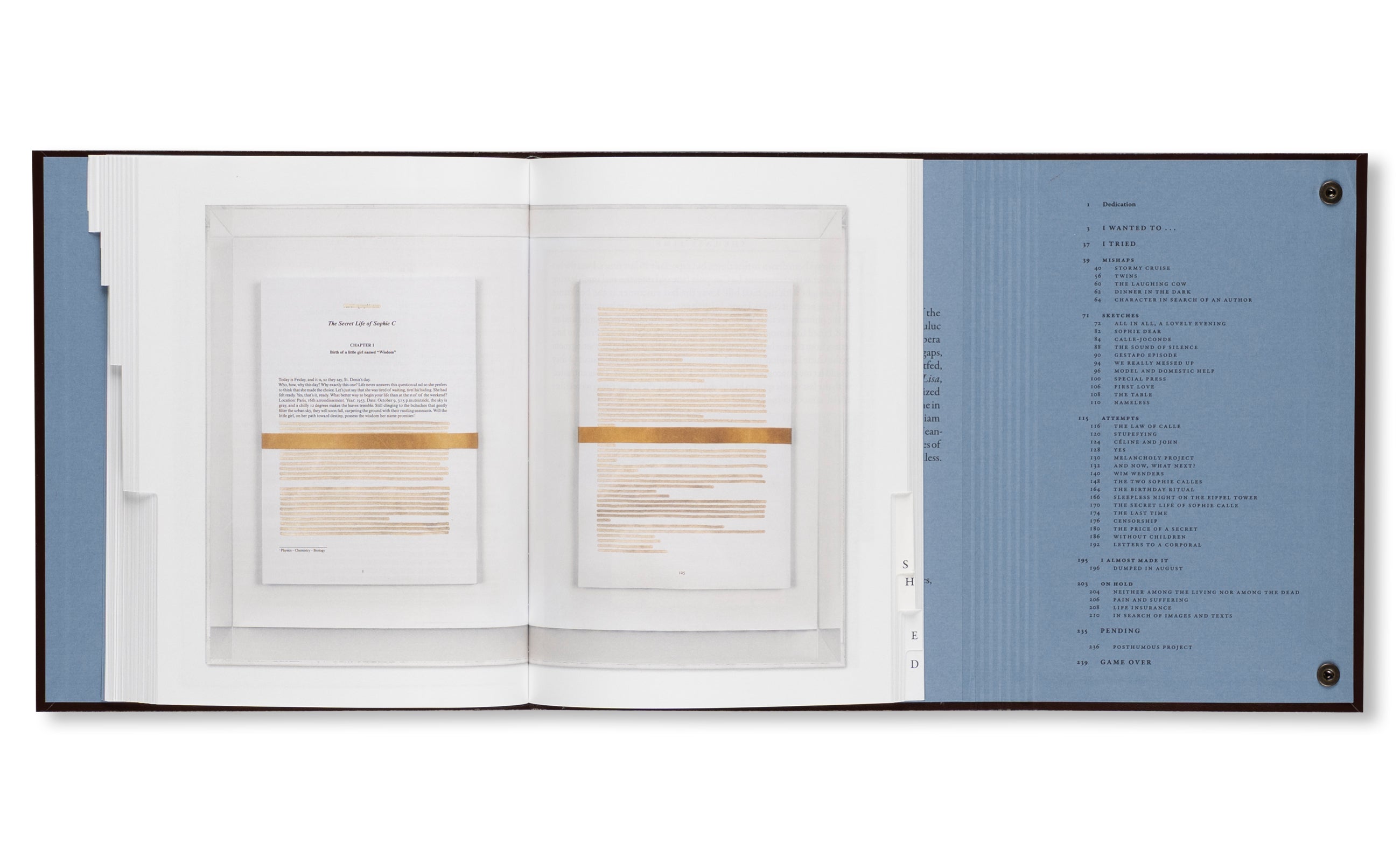CATALOGUE RAISONNÉ OF THE UNFINISHED by Sophie Calle