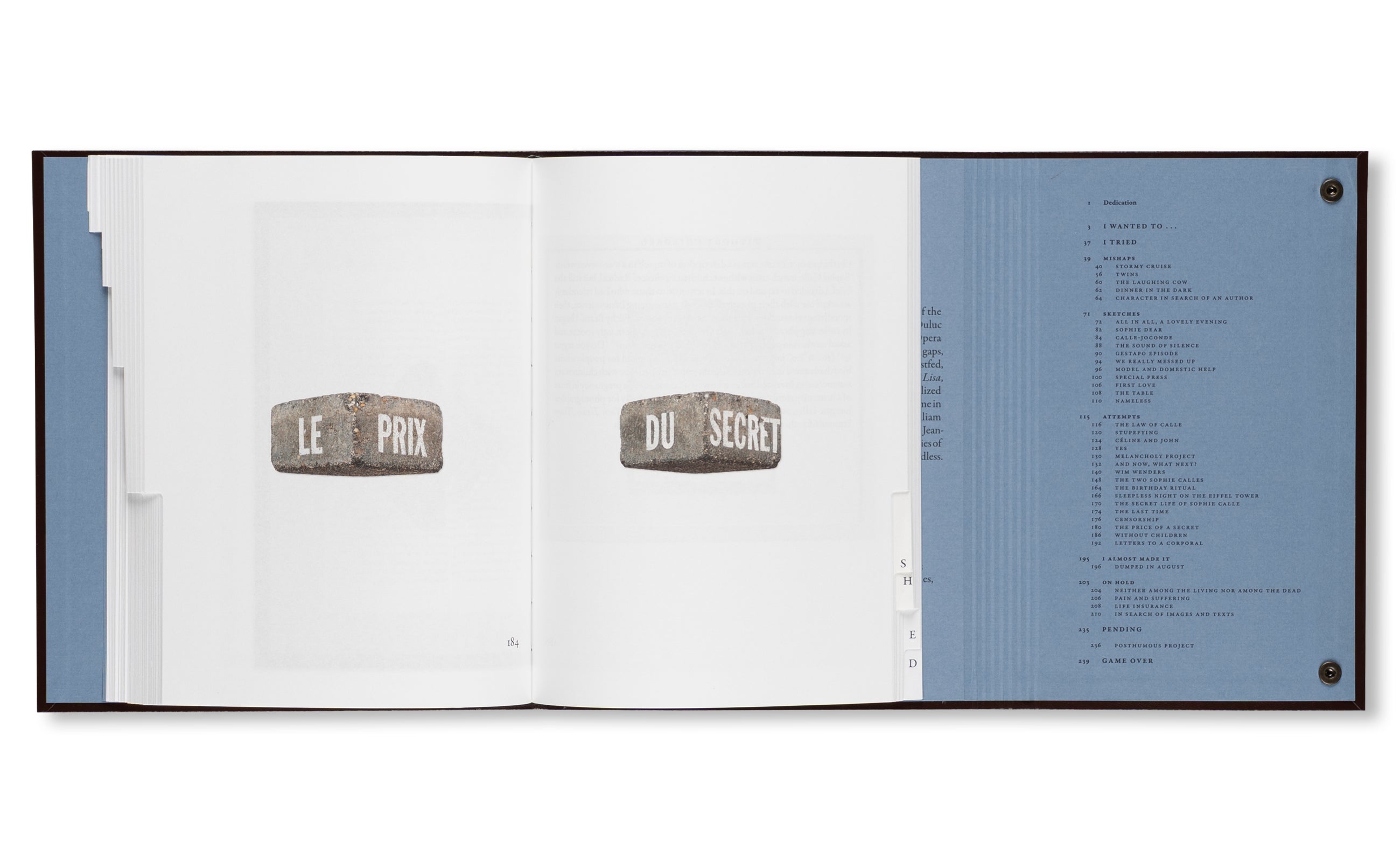 CATALOGUE RAISONNÉ OF THE UNFINISHED by Sophie Calle