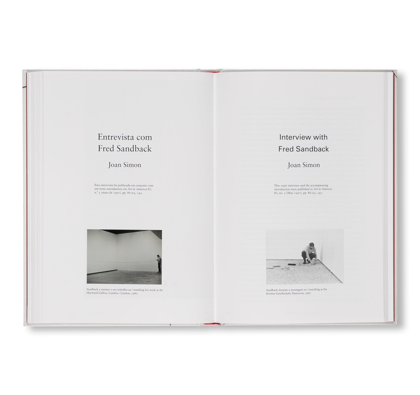 THREADING SPACE by Fred Sandback