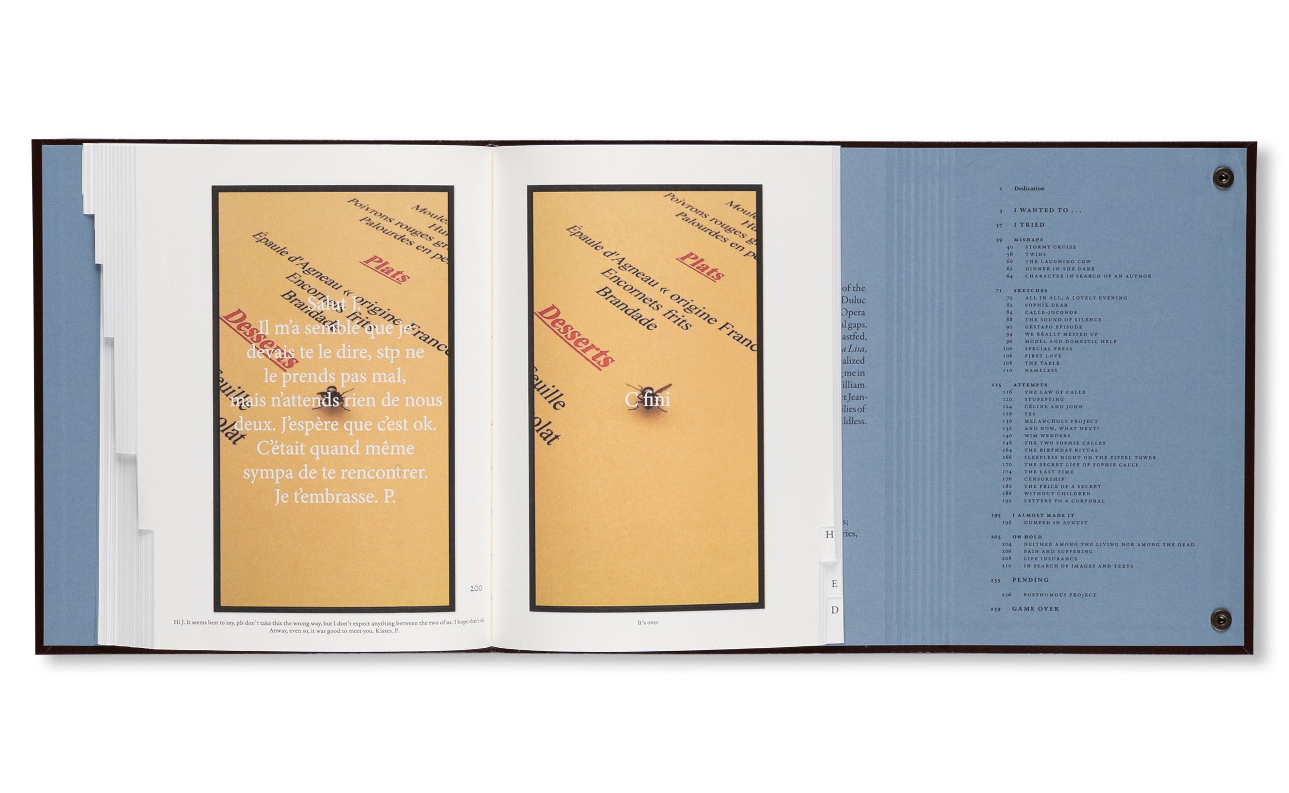 CATALOGUE RAISONNÉ OF THE UNFINISHED by Sophie Calle