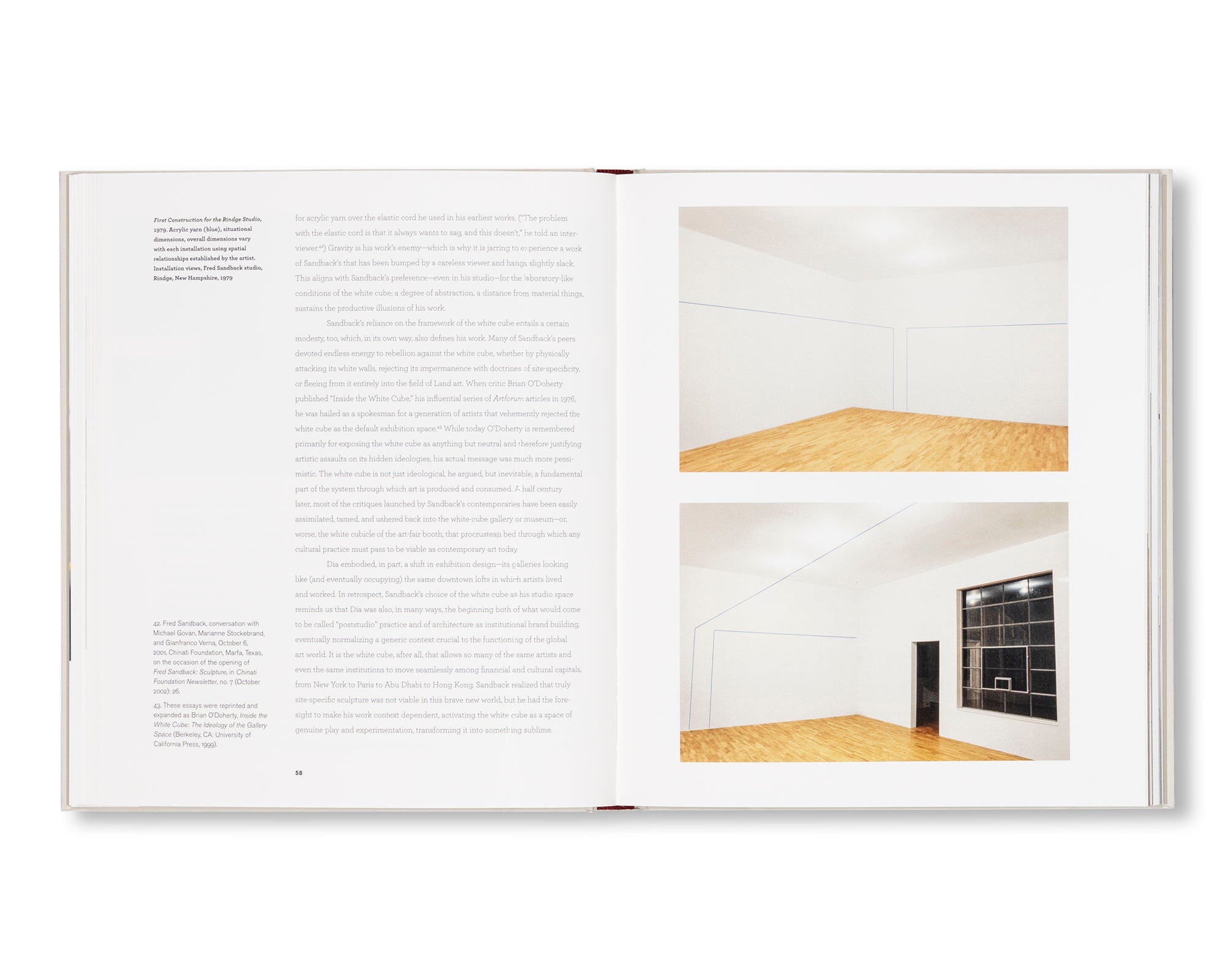 INTERACTION: FIFTY YEARS OF FRED SANDBACK AND DIA ART FOUNDATION by Fred Sandback