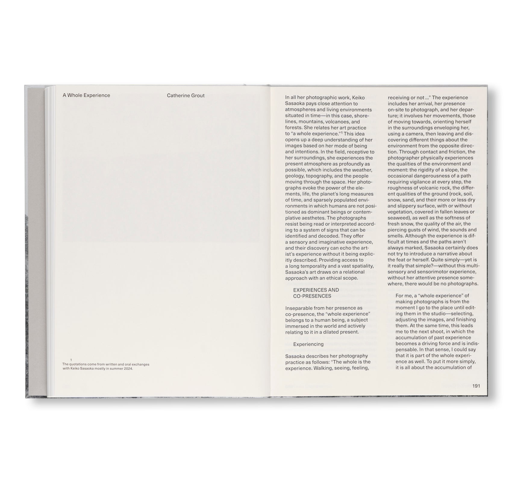 PRESENCE by Keiko Sasaoka