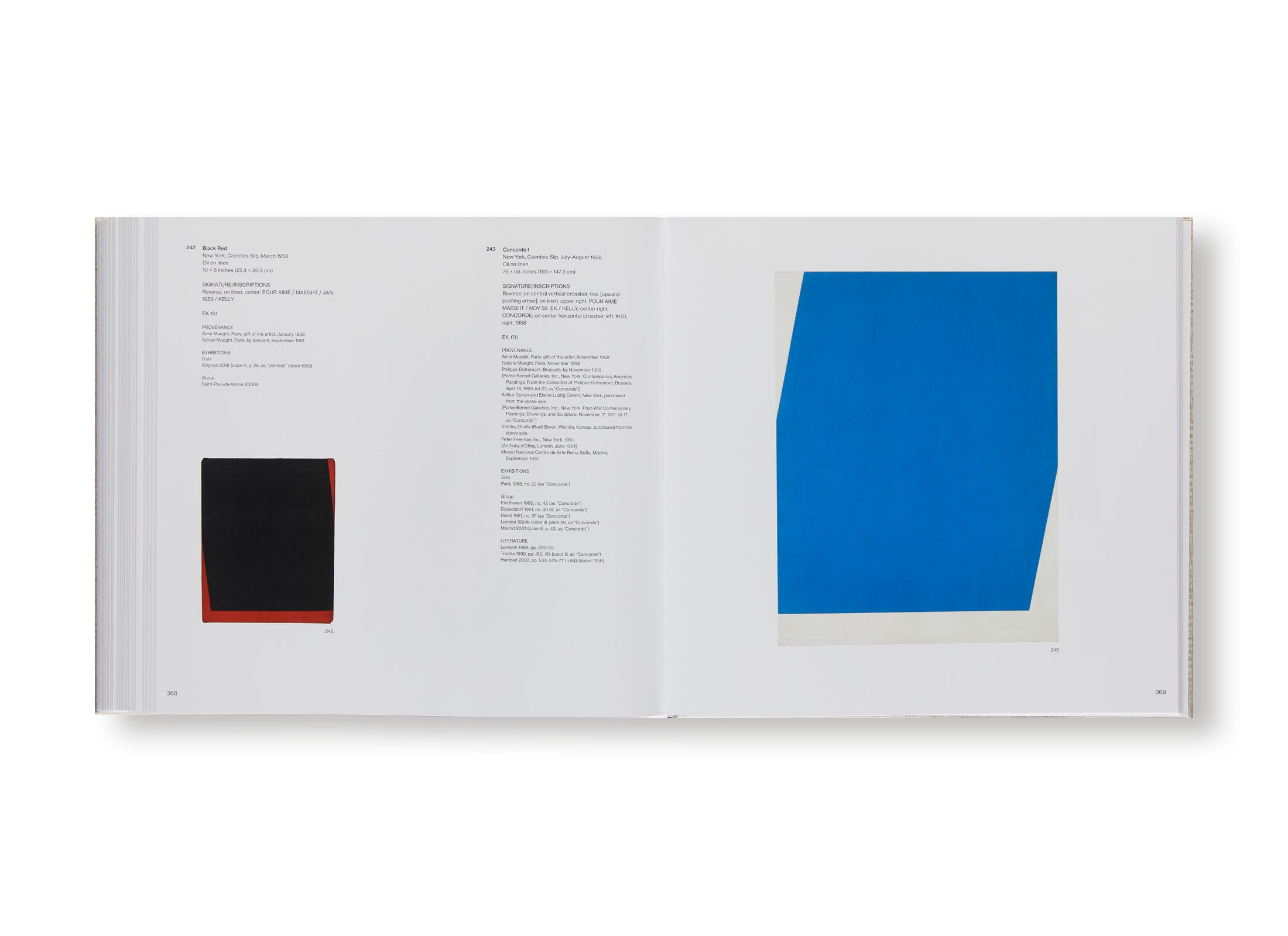 ELLSWORTH KELLY, CATALOGUE RAISONNÉ OF PAINTINGS, RELIEFS AND SCULPTURE, VOLUME TWO, 1954-1958 by Ellsworth Kelly