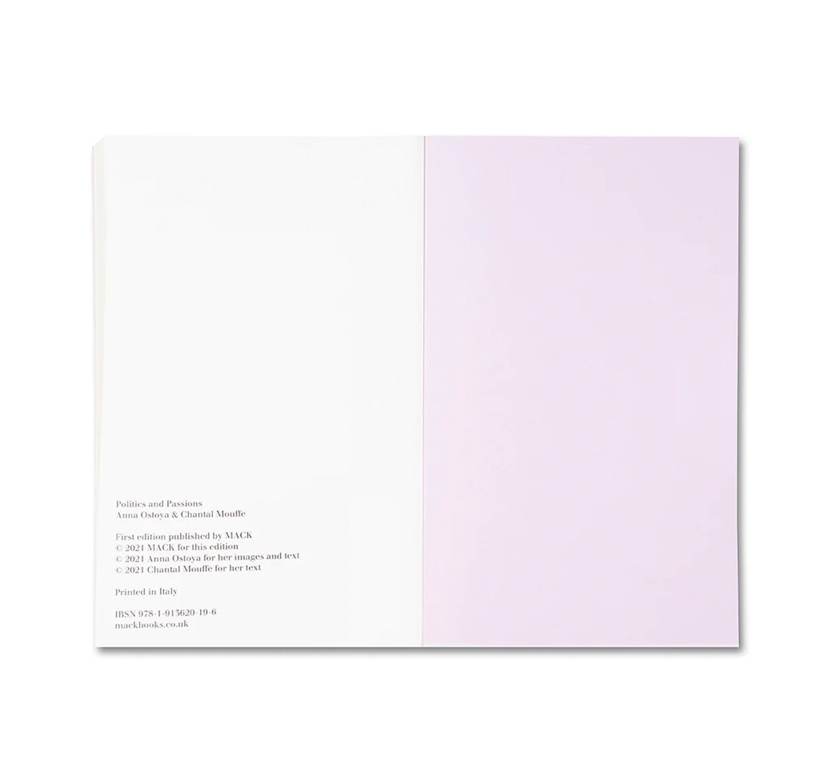 POLITICS AND PASSIONS by Anna Ostoya & Chantal Mouffe