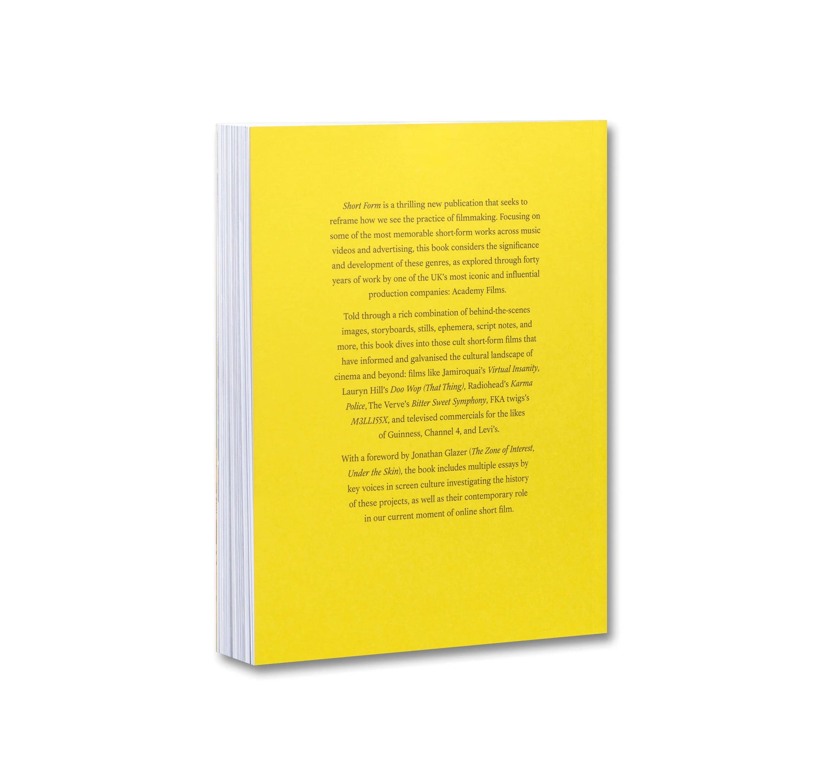 SHORT FORM: 40 YEARS OF MUSIC VIDEOS, ADS, AND THE ART OF MOVING IMAGES by Academy Films