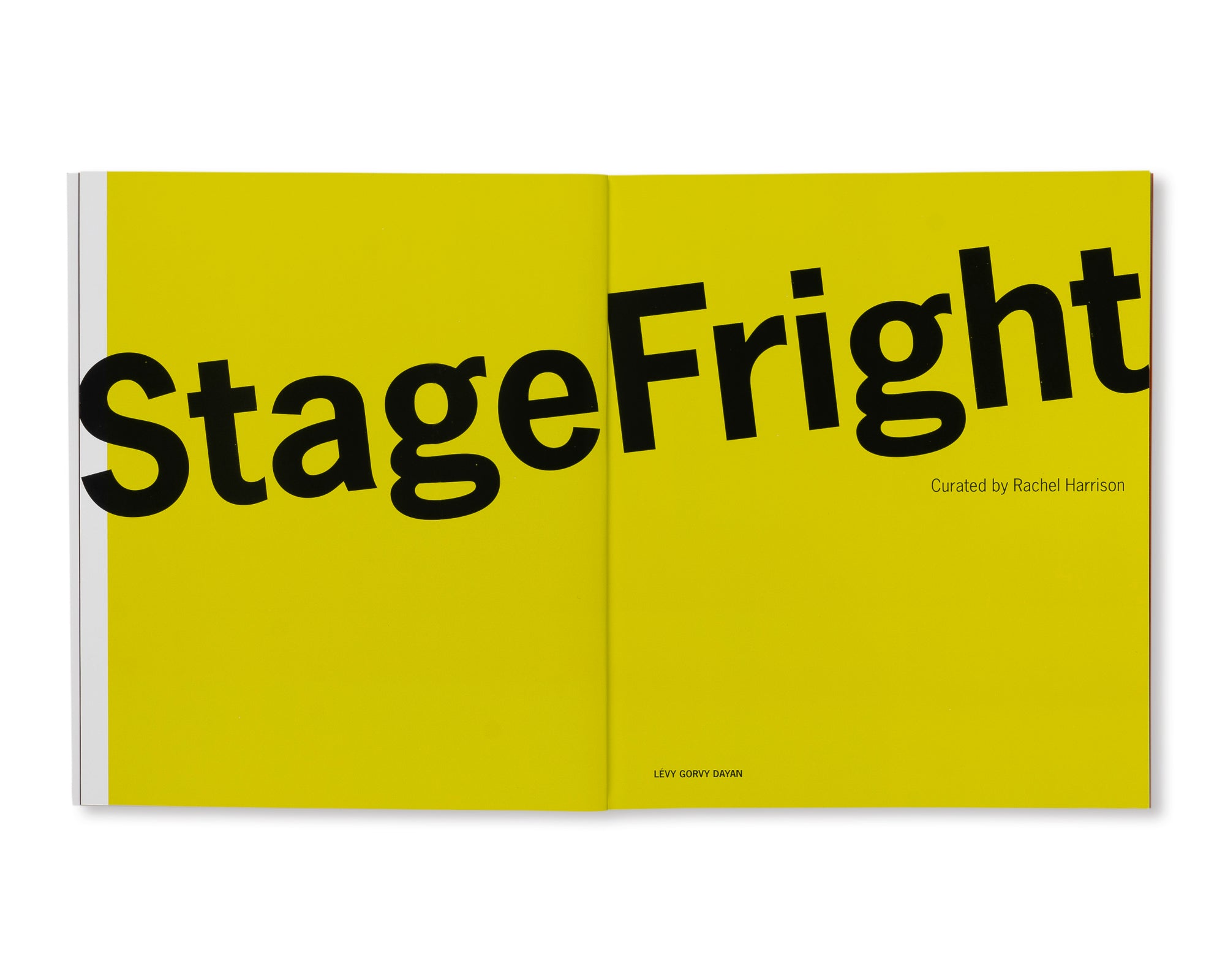 RACHEL HARRISON'S STAGE FRIGHT by Rachel Harrison