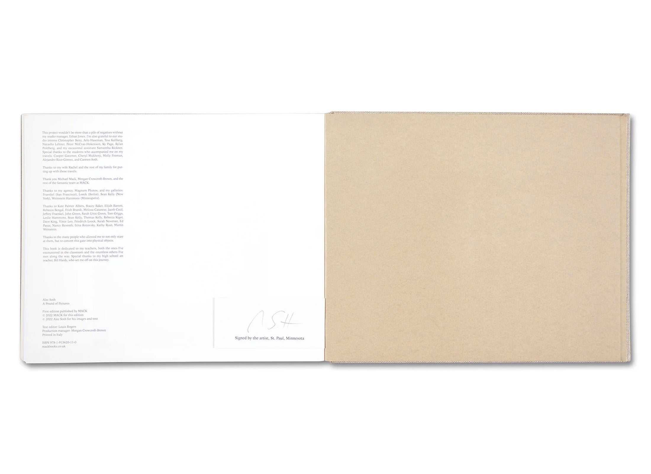 A POUND OF PICTURES by Alec Soth [SIGNED]