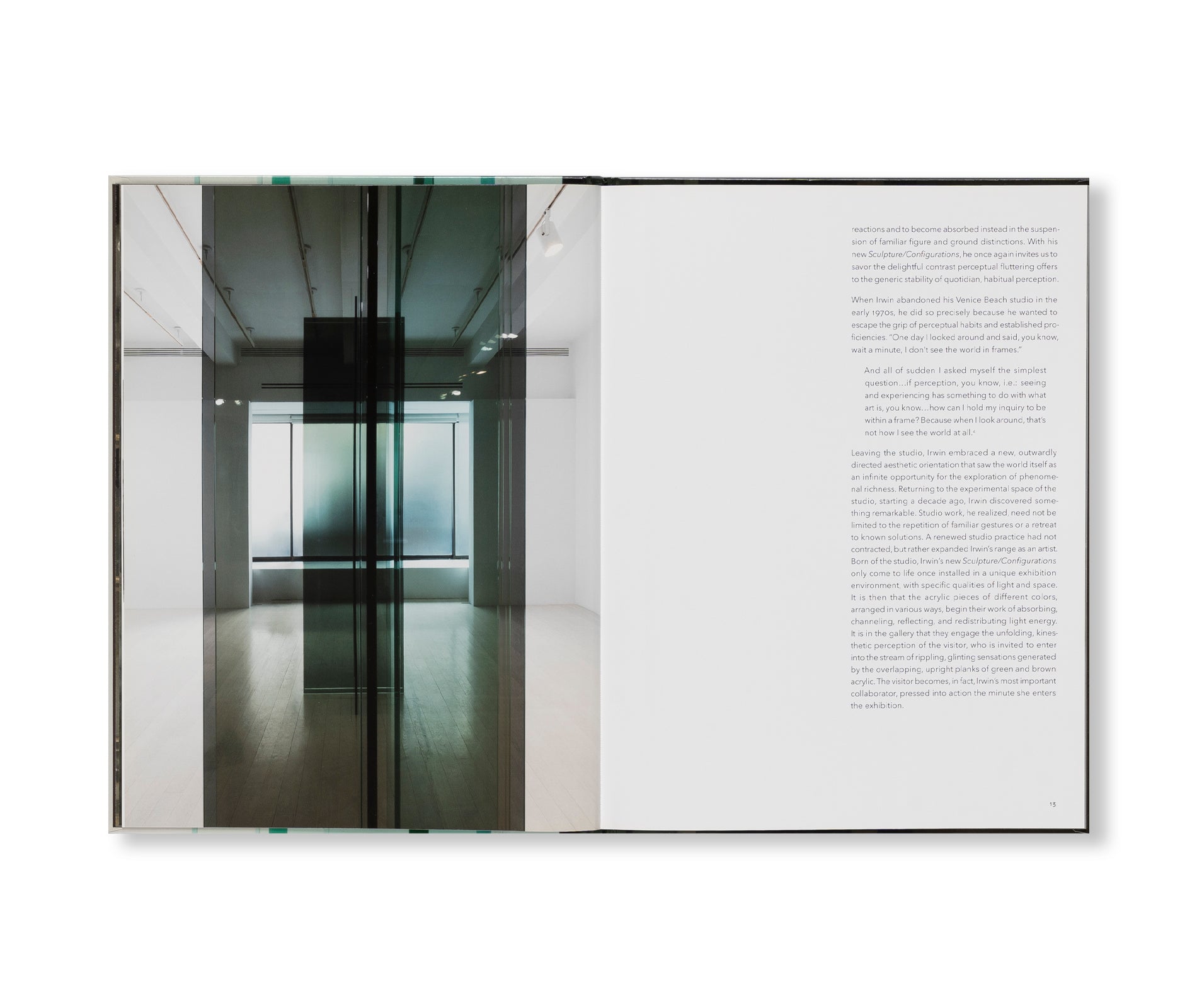 NEW “SCULPTURE / CONFIGURATIONS” by Robert Irwin